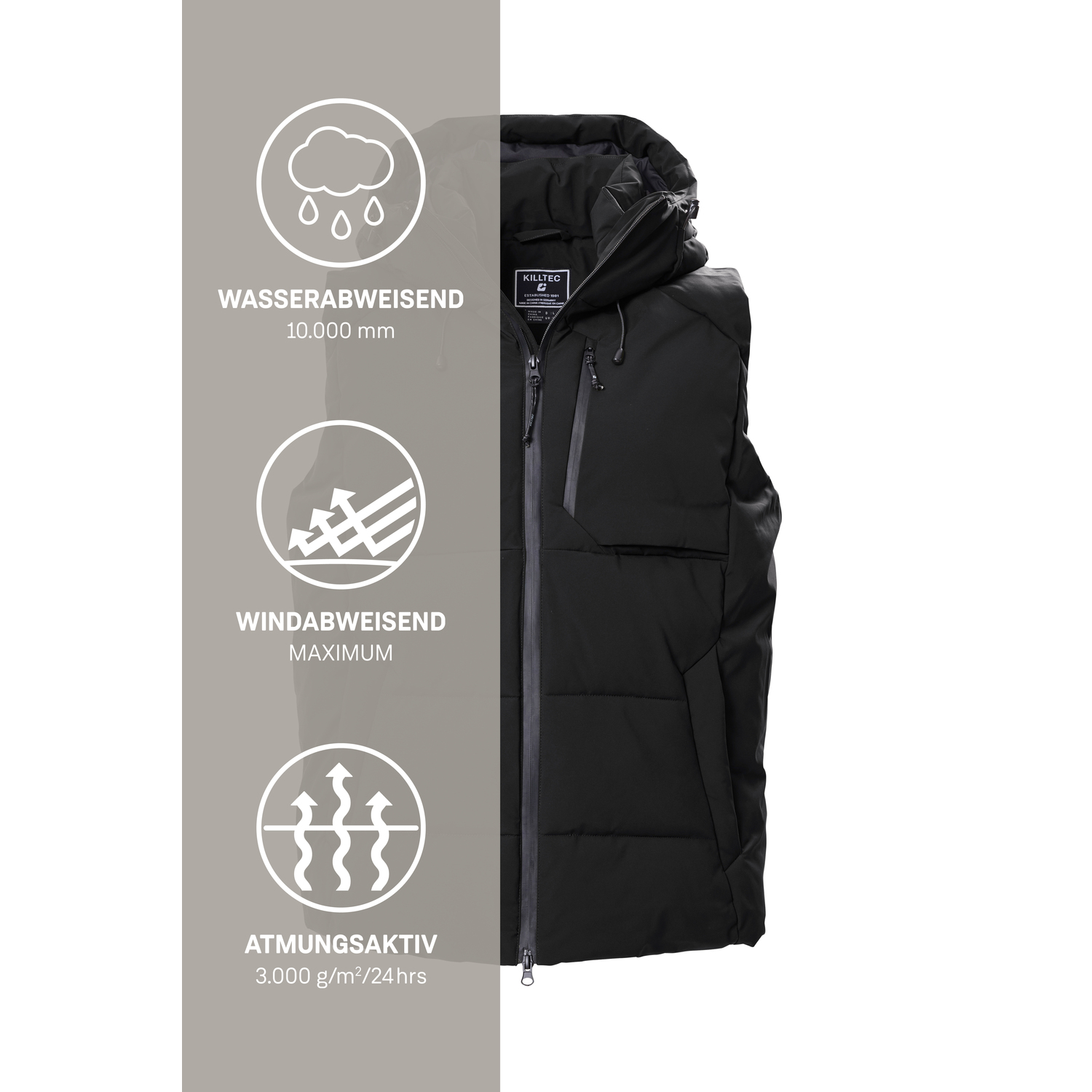 Herren killtec Schwarz