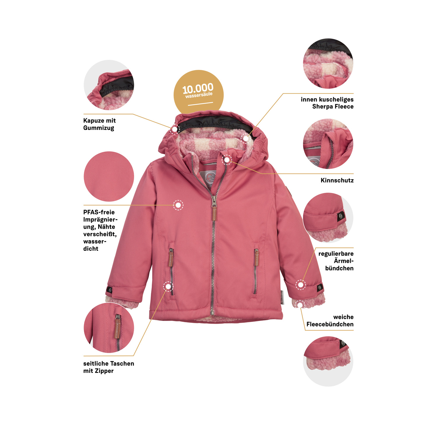 Minis first instinct by killtec Rose FIOW 56 MNS JCKT 00478 122/8 Funktionsjacke