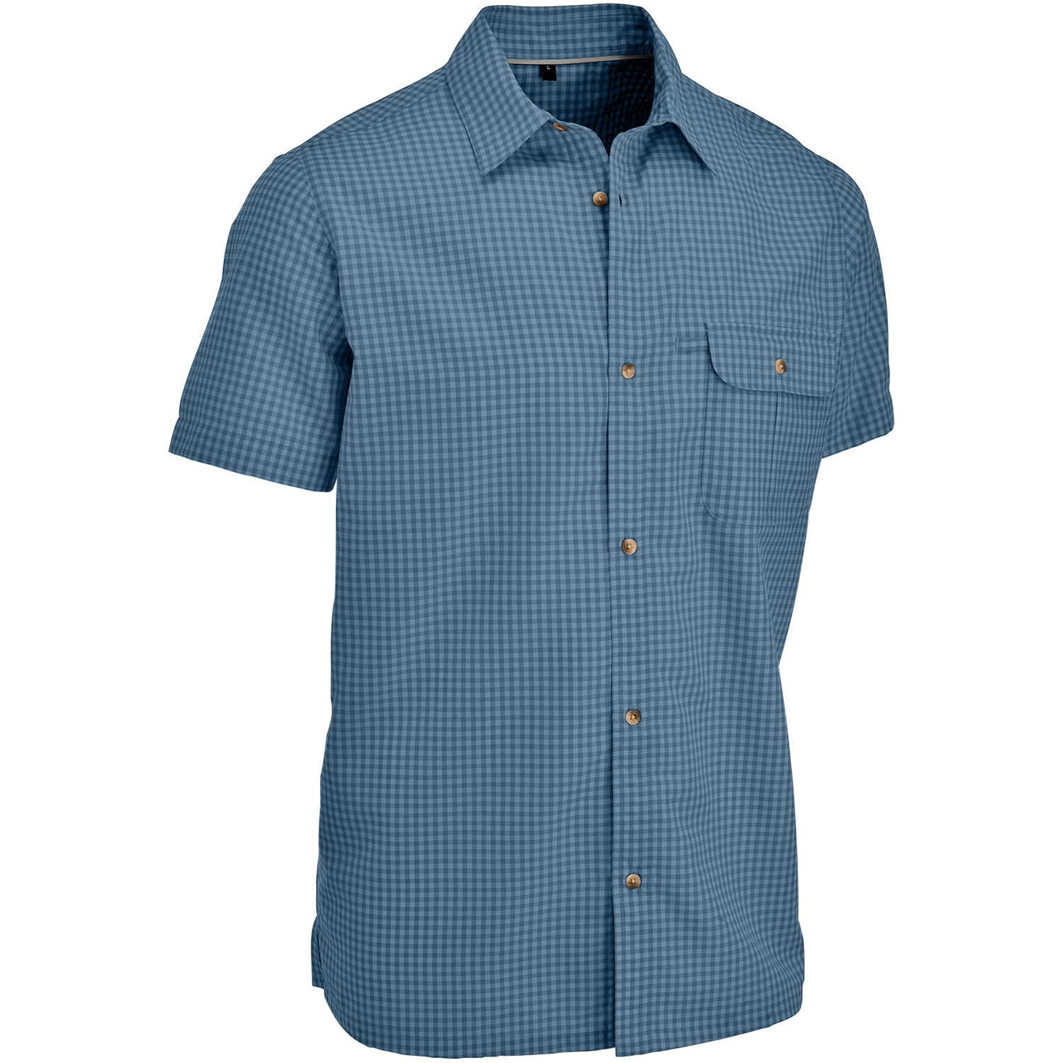 Herren Maul Sport Hellblau Falkenberg II - 1/2 Hemd karie Hemd