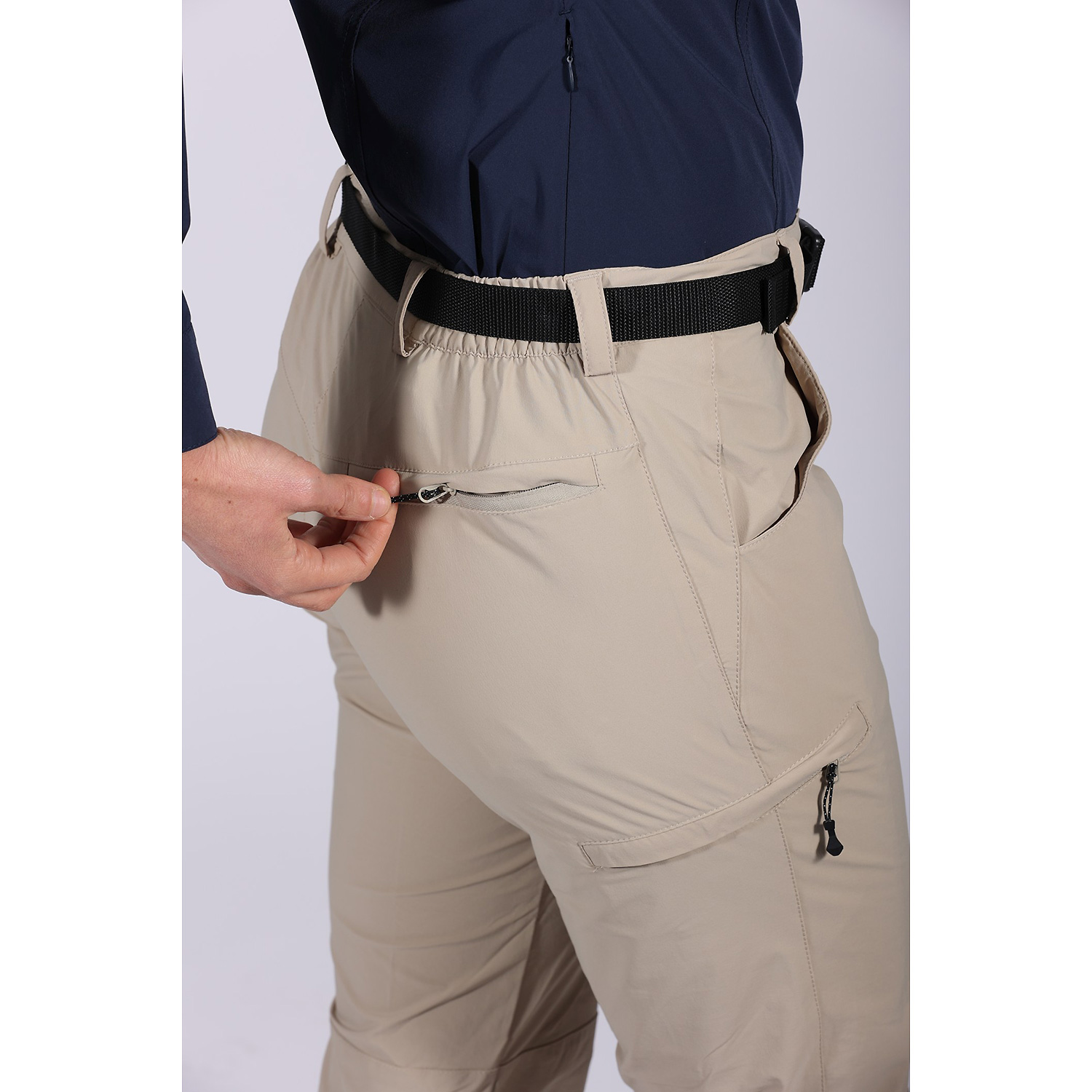 Damen Maul Sport Beige Sidney XT - Caprihose elastic 32 34 Caprihose