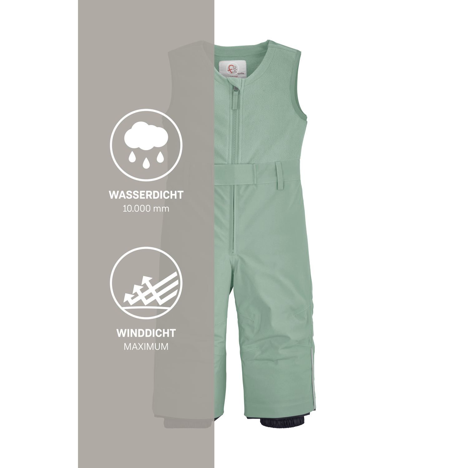Minis first instinct by killtec Grün FISW 34 MNS SKI PNTS Latzhose