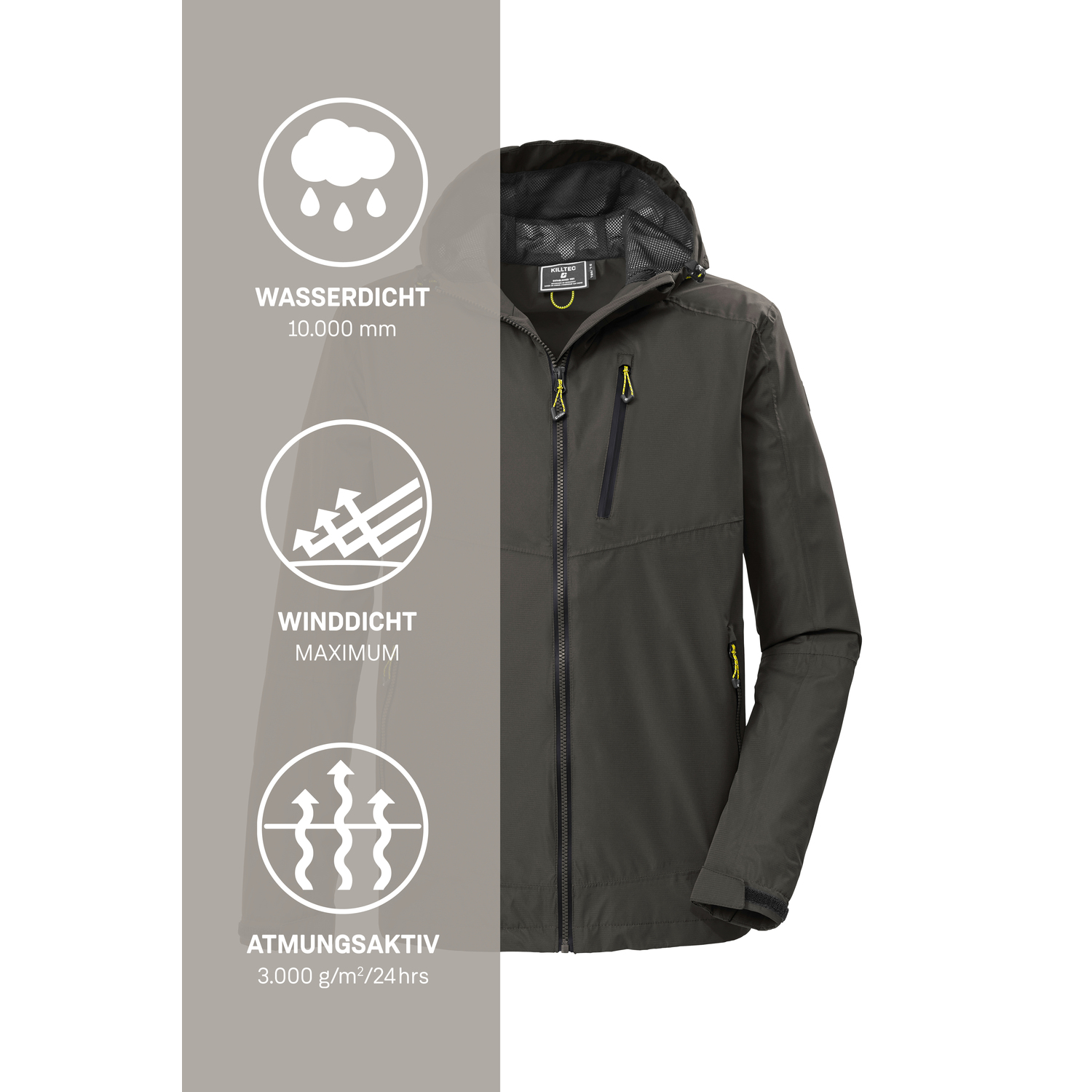 Herren killtec Grün KOS 41 MN JCKT 00749 4XL Funktionsjacke