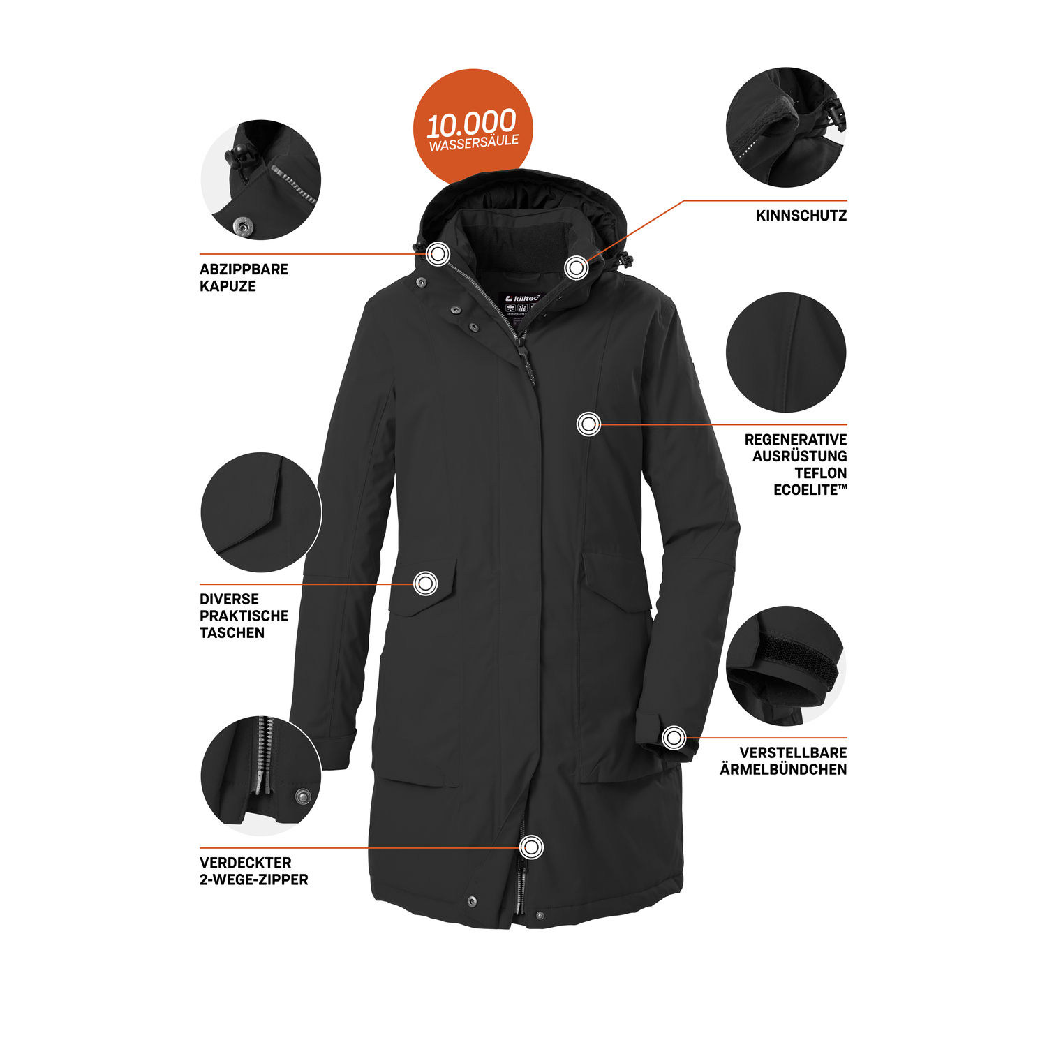 Damen killtec Schwarz