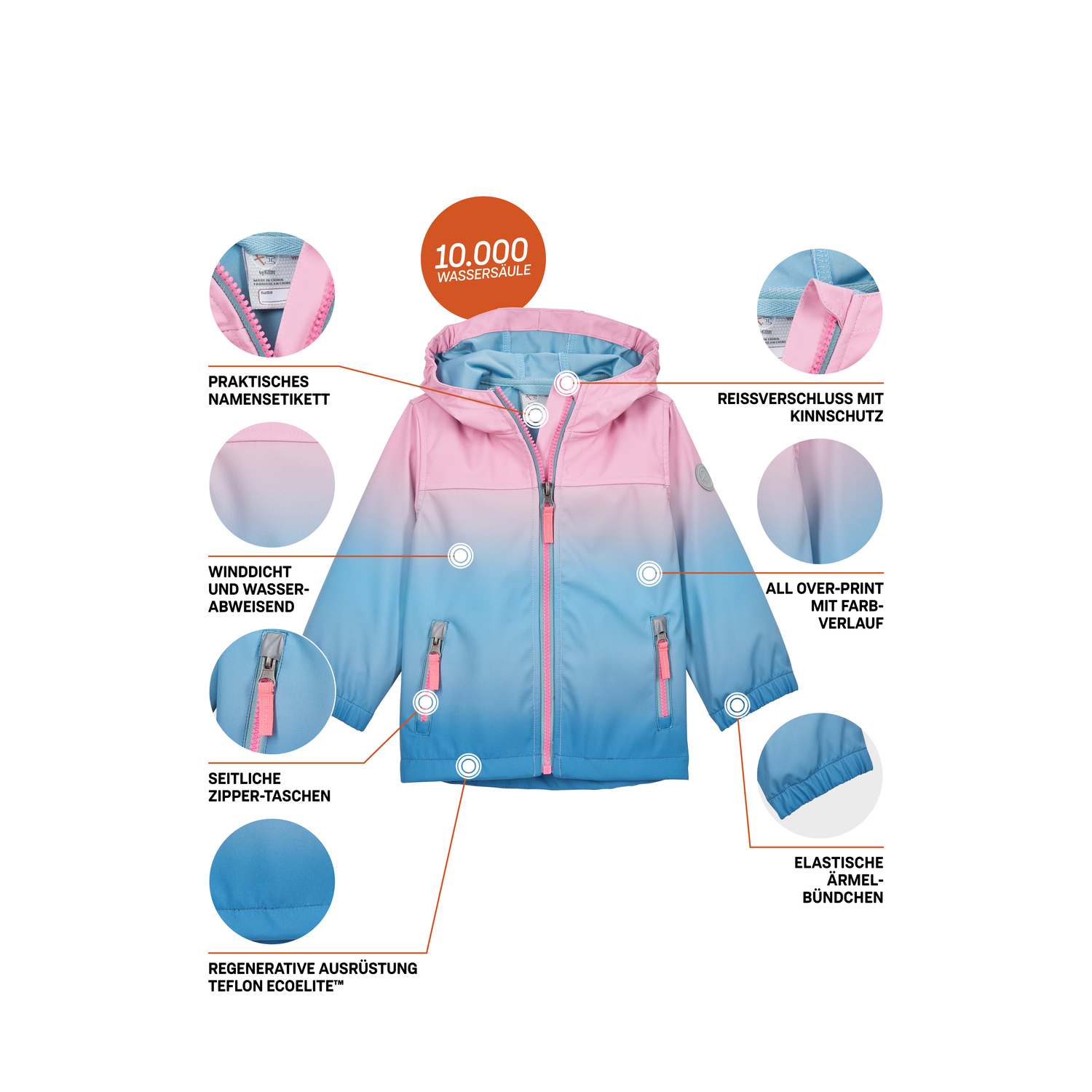 Minis first instinct by killtec Rose FIOS 5 MNS SFTSHLL JCKT 00422 122/8 Funktionsjacke