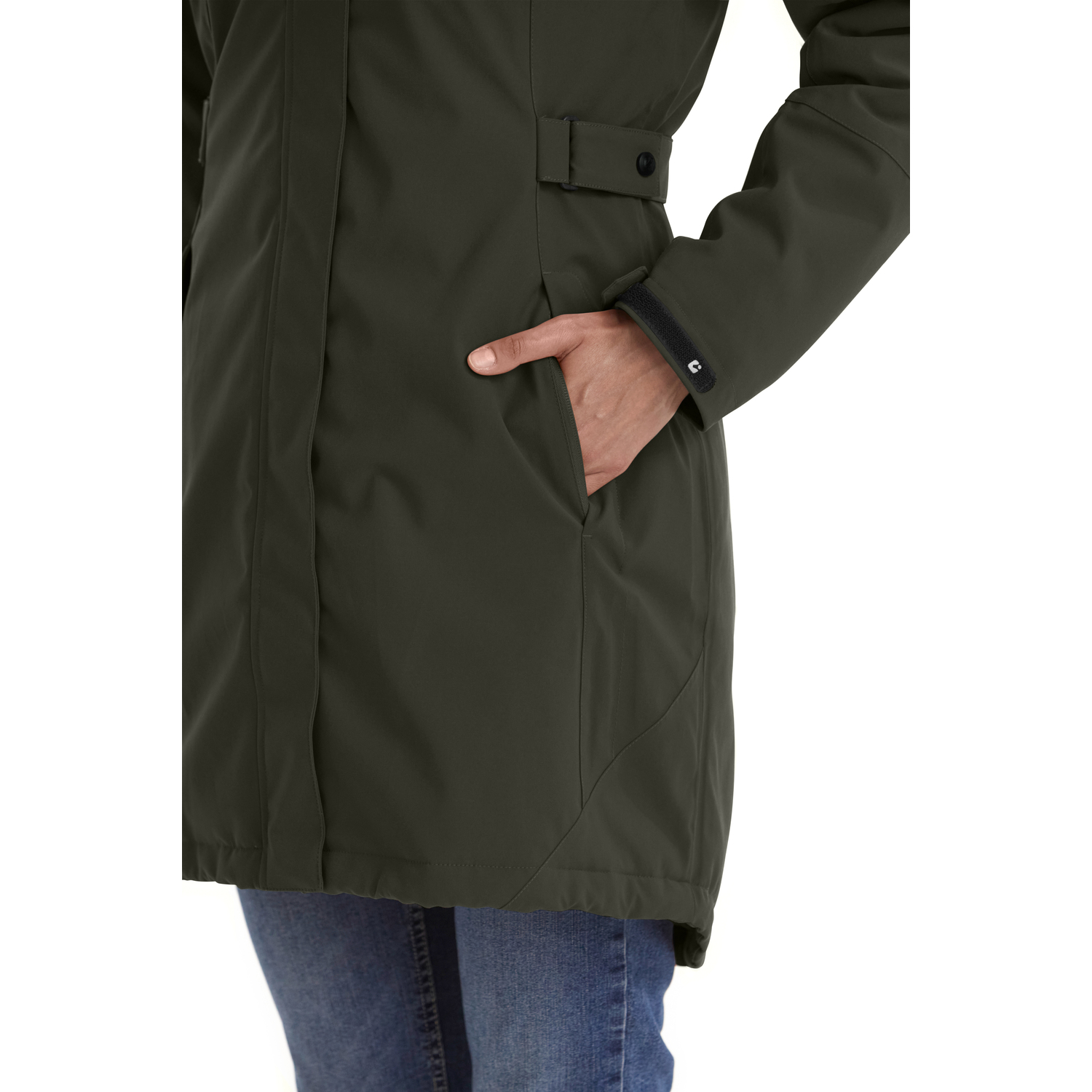 Damen killtec Dunkeloliv KOW 165 WMN PRK 00756 54 Mantel