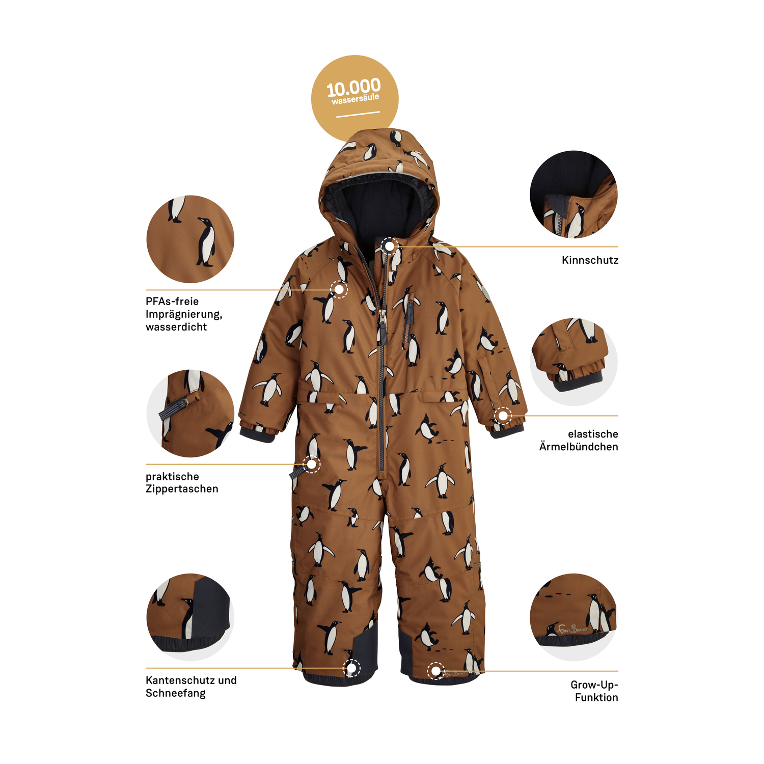 Minis Baby und Kleinkinder first instinct by killtec Braun