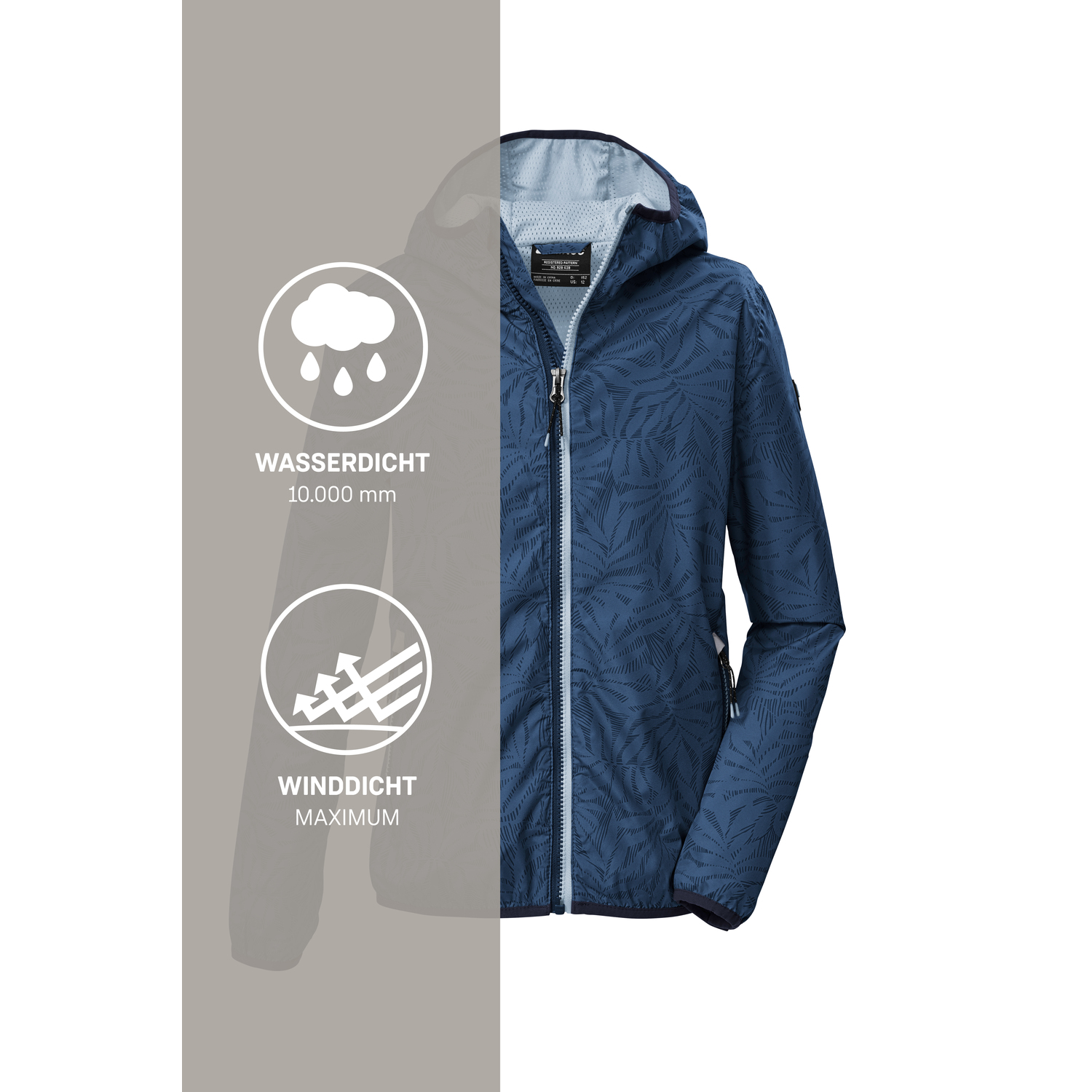 Kinder killtec Blau KOS 163 GRLS JCKT Funktionsjacke