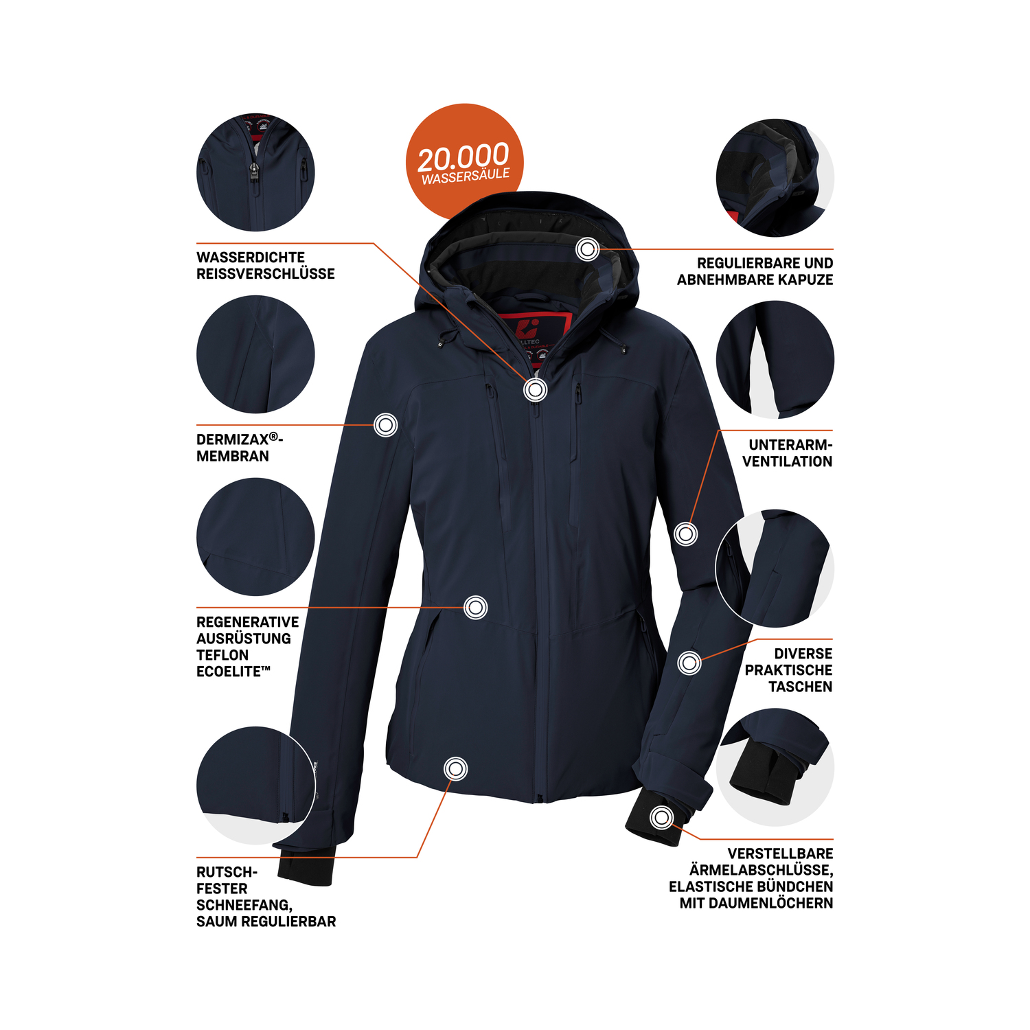 Damen killtec Blau