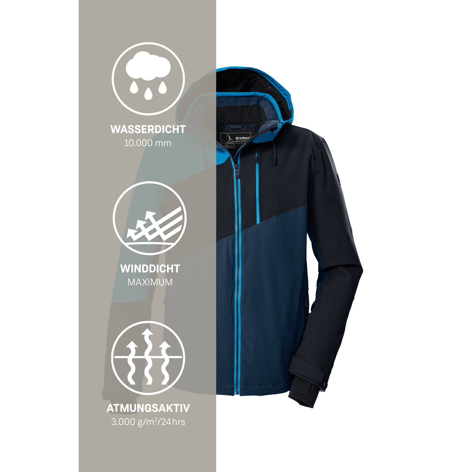 Herren killtec Blau KSW 32 MN SKI JCKT Funktionsjacke