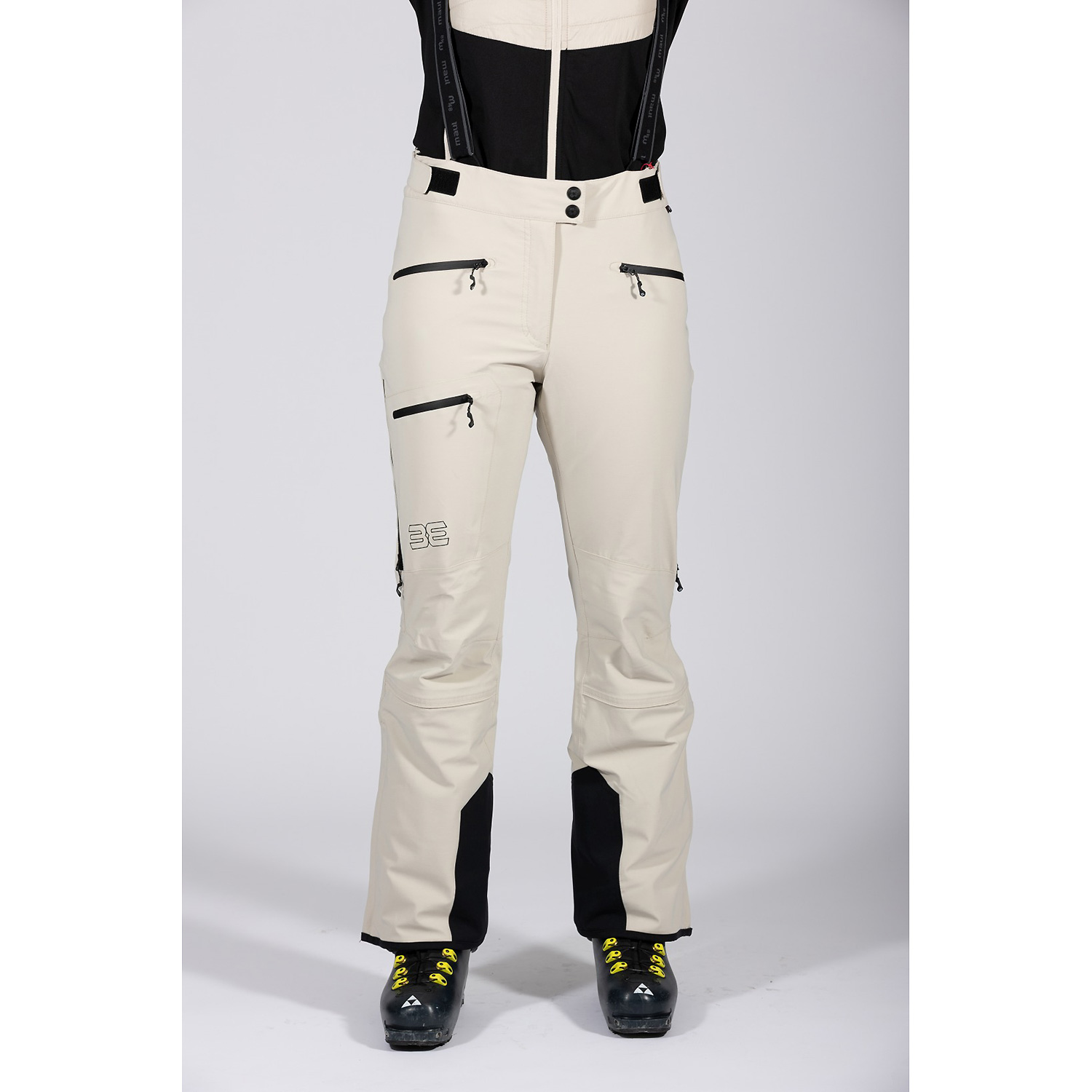 Damen Maul Sport Beige Schneeflocke - Snowtex Hose 3636 36 Skihose