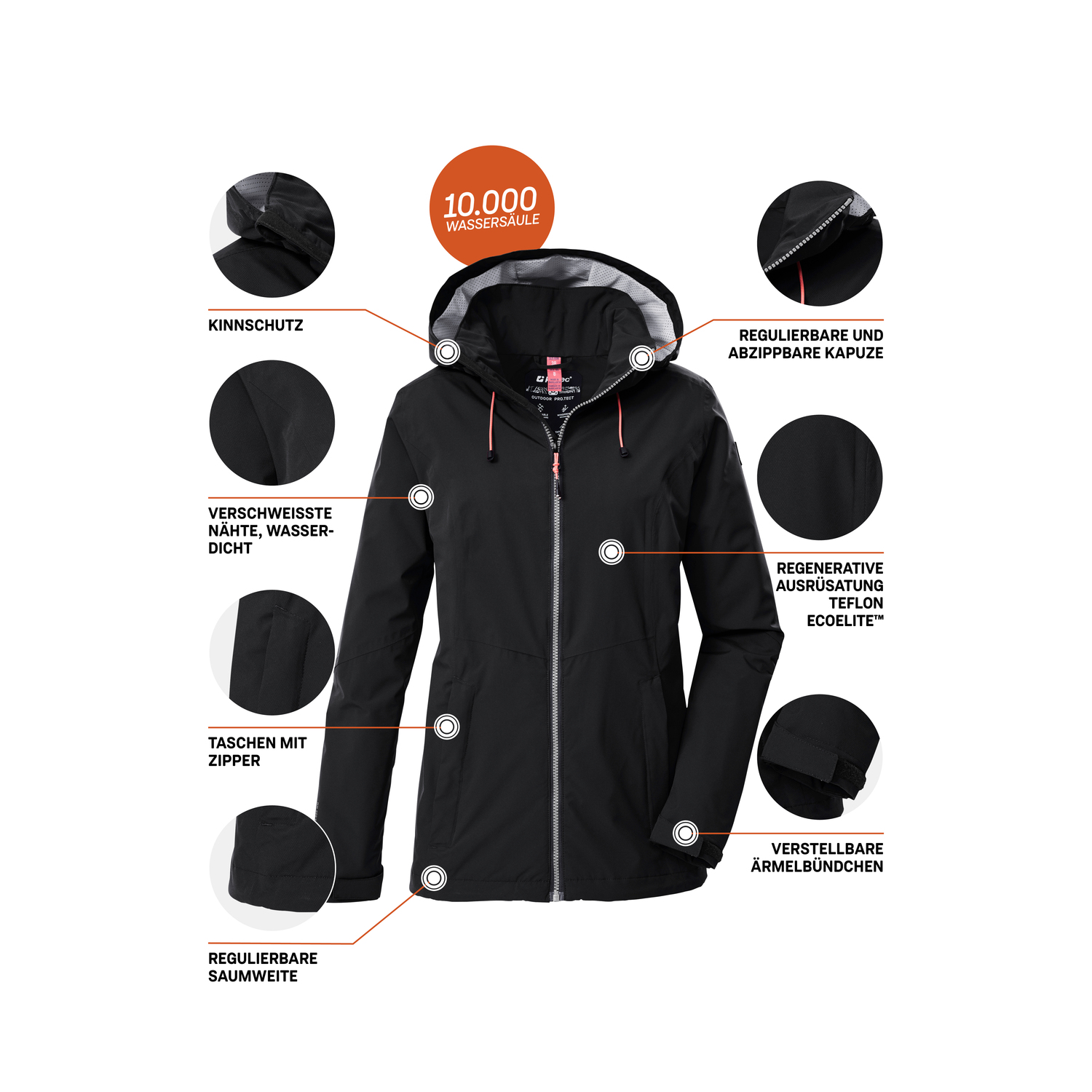 Damen killtec Schwarz