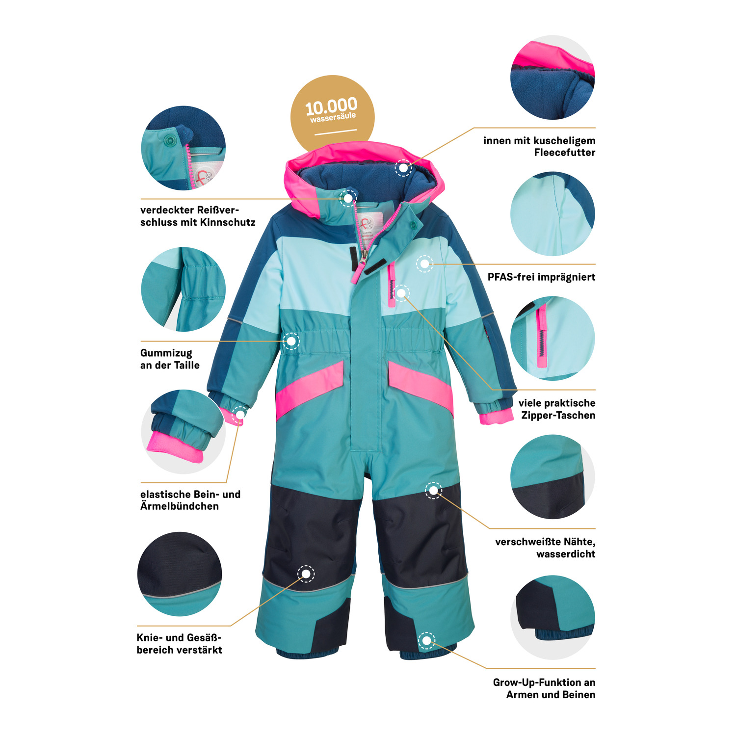 Minis first instinct by killtec Blau FISW 47 MNS ONPC 00827 122/8 Overall