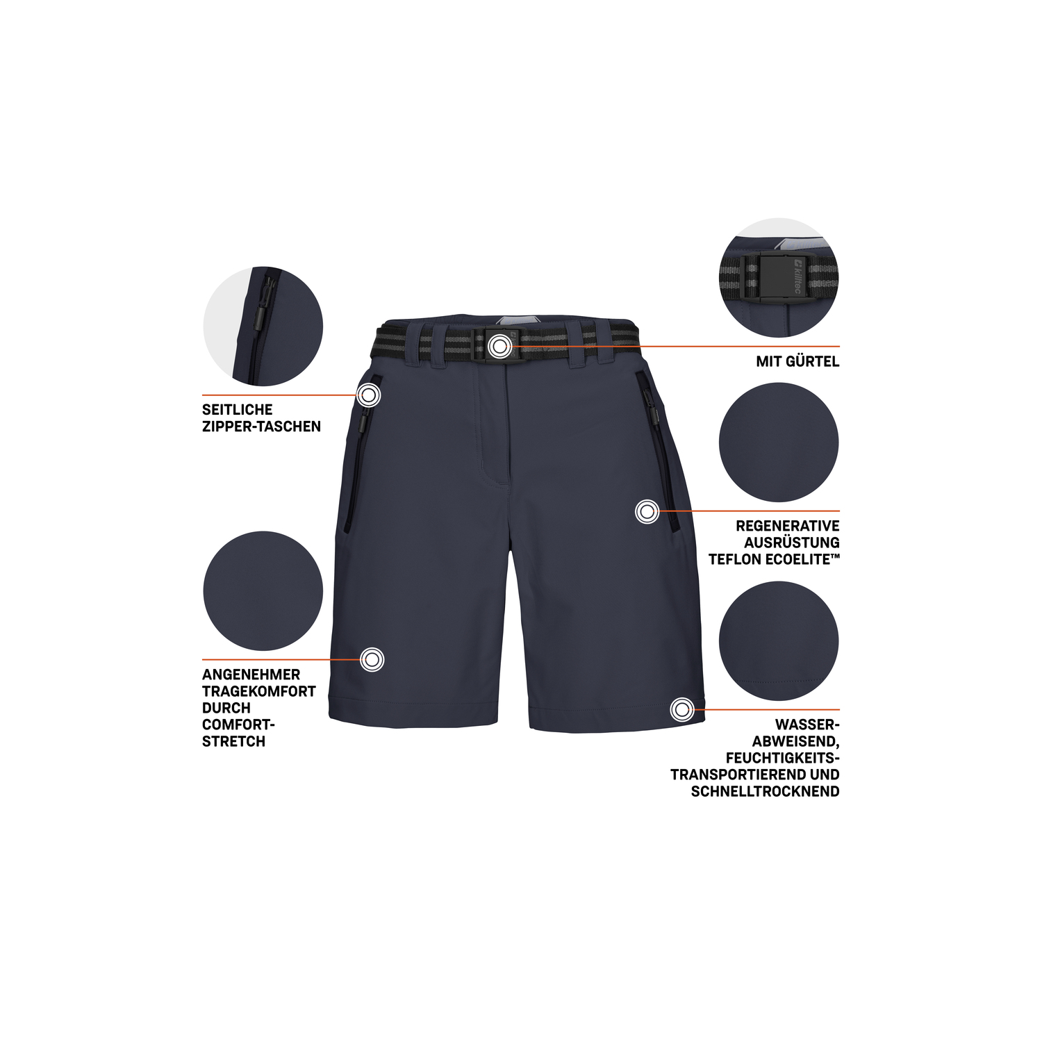 Damen killtec Blau