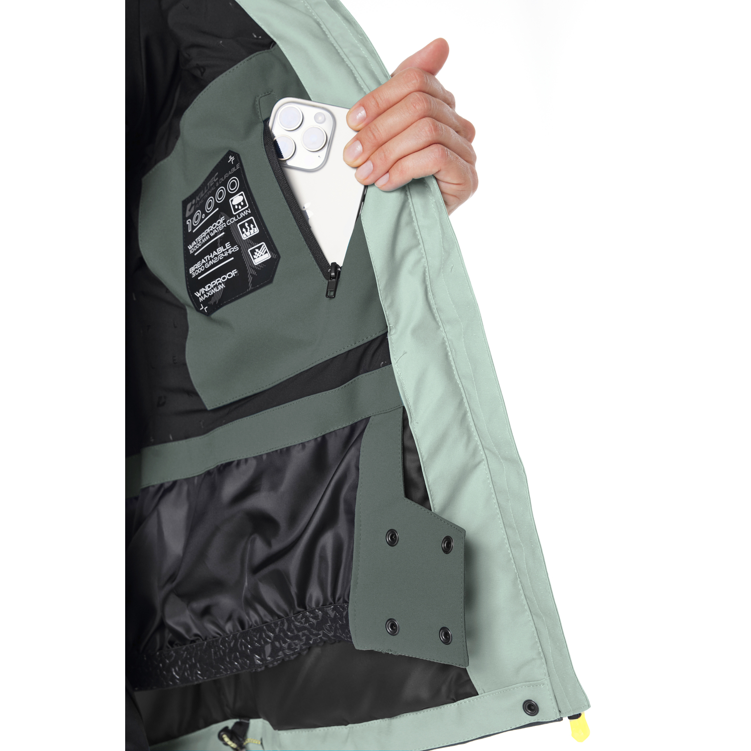 Damen killtec Grün KSW 67 WMN SKI JCKT 00738 50 Funktionsjacke