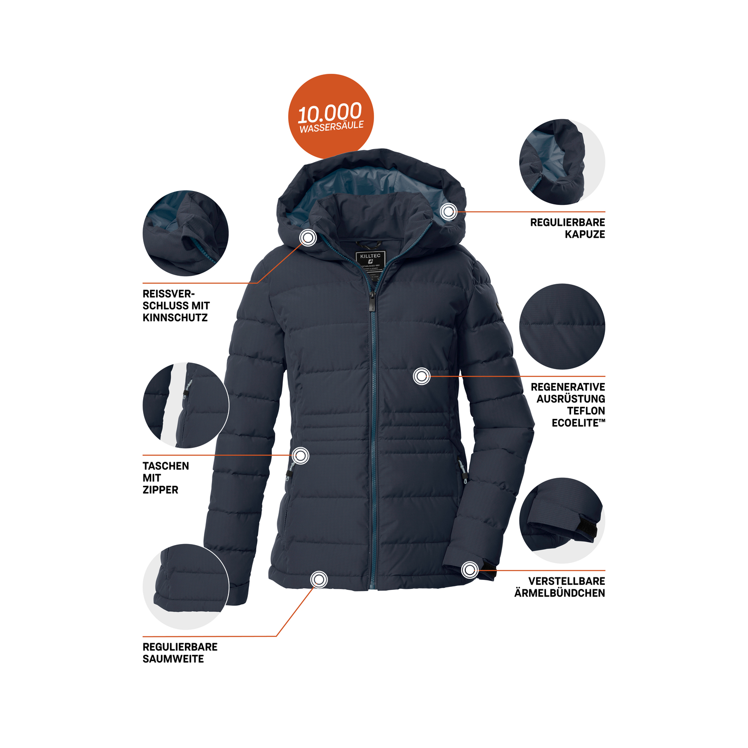 Damen killtec Blau