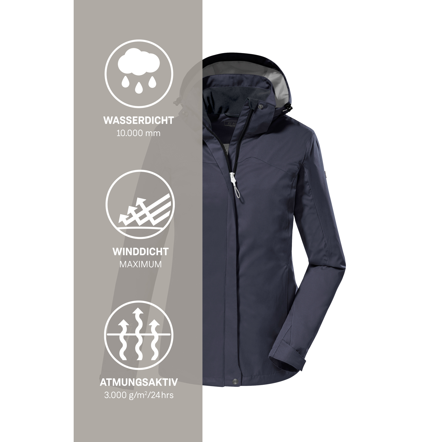 Damen killtec Blau KOS 133 WMN JCKT 00830 54 Funktionsjacke