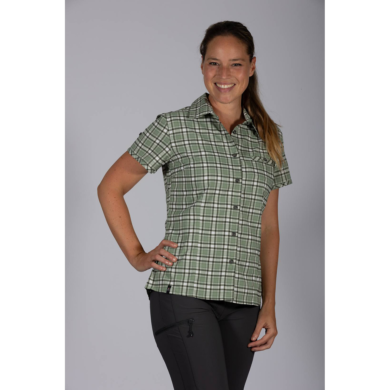 Damen Maul Sport Türkis Elbe II -1/2 Bluse kariert ela 16 38 Bluse
