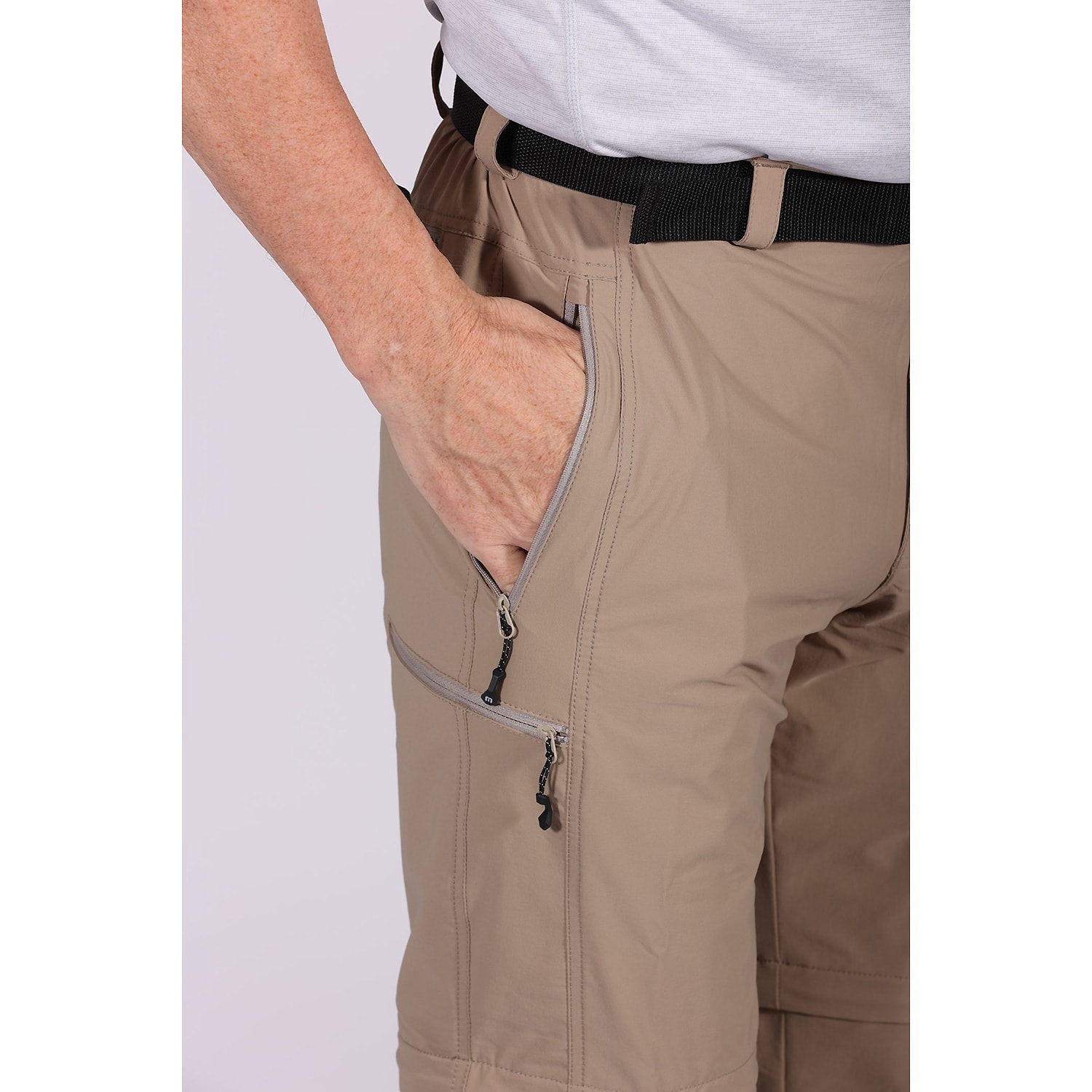 Herren Maul Sport Beige Ontario XT - 2 in1 Zipp off Ho 36 50 Hose