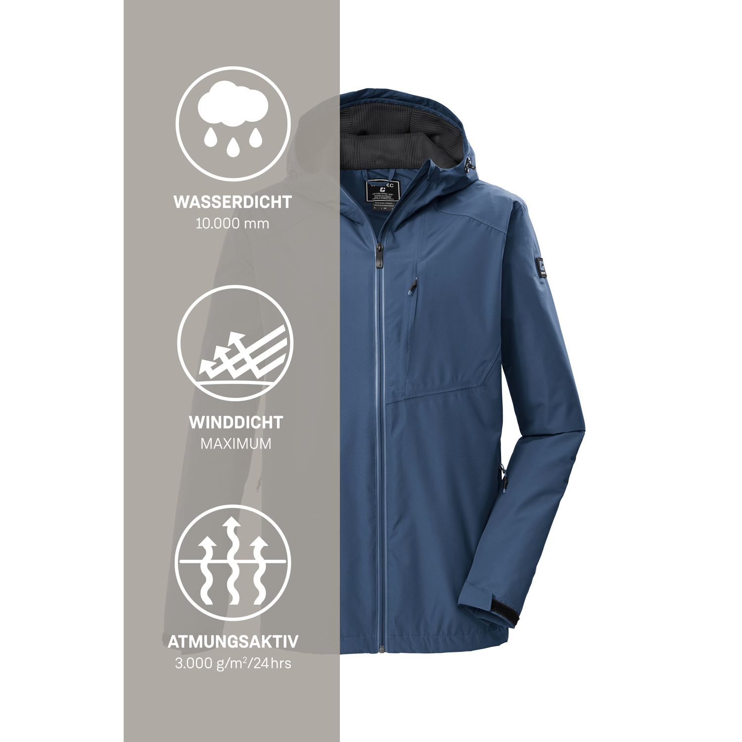 Herren killtec Blau KOS 56 MN JCKT Funktionsjacke