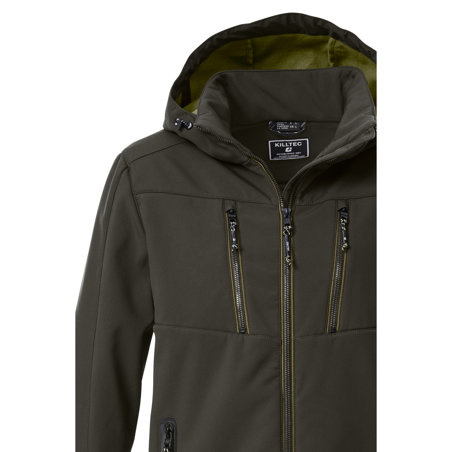 Herren killtec Dunkeloliv KOW 79 MN SFTSHLL JCKT 00756 4XL Funktionsjacke