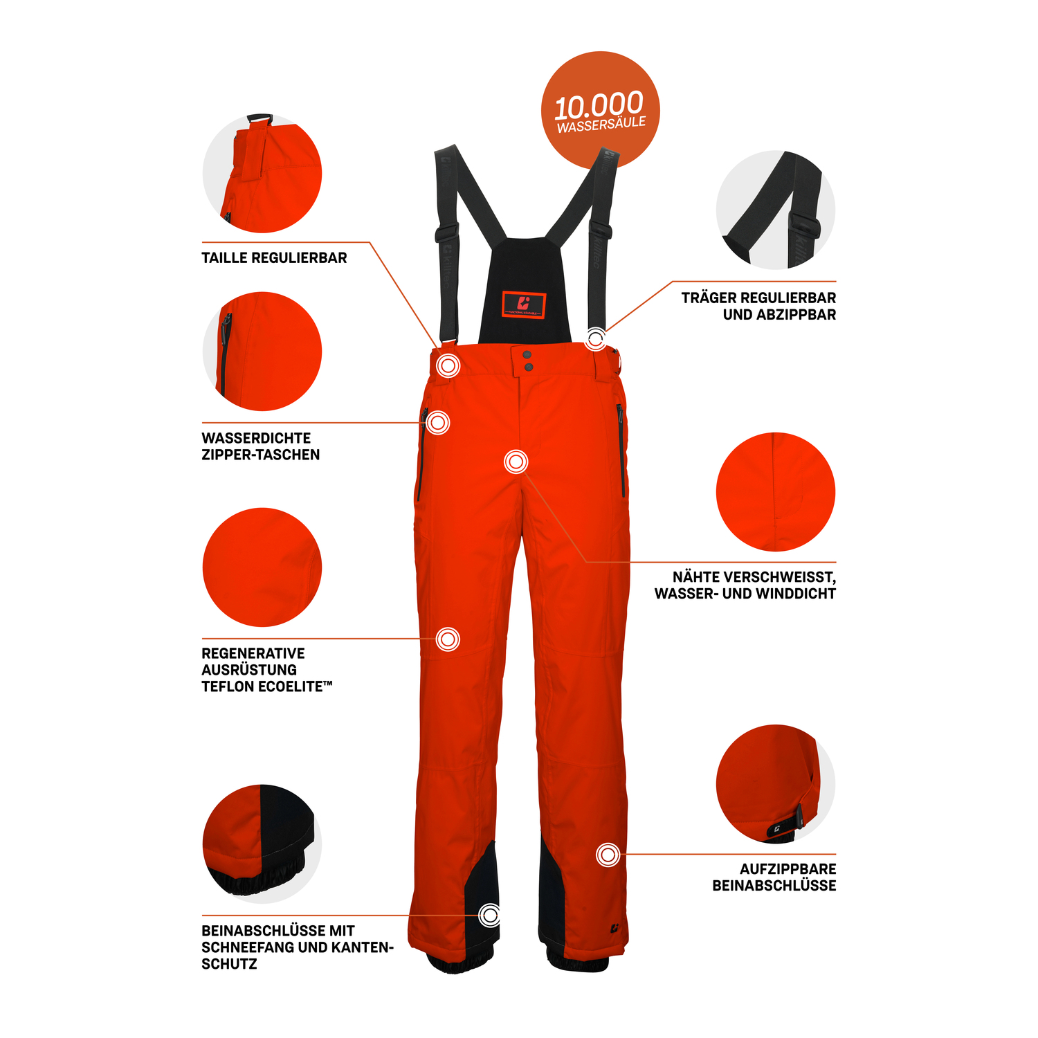 Herren killtec Orange
