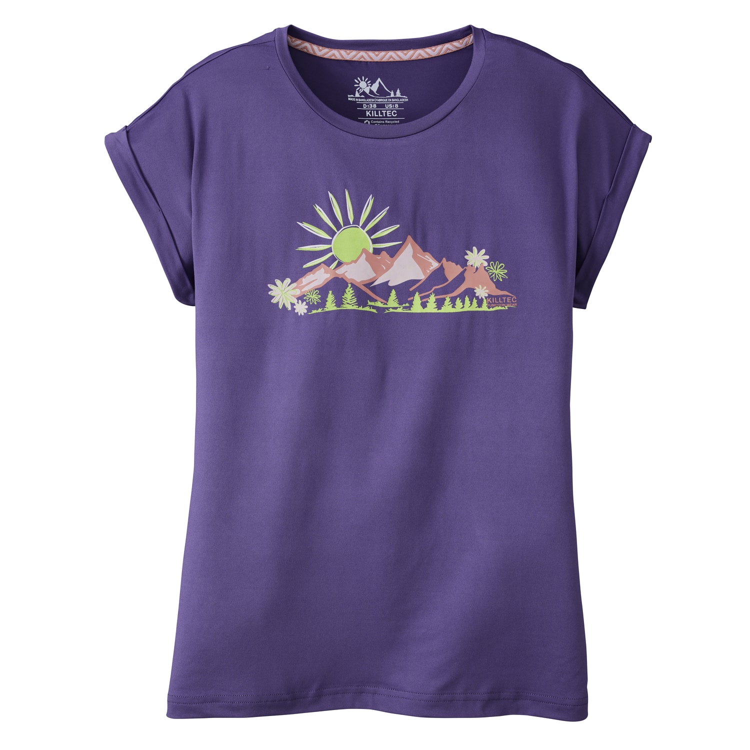 Damen killtec Pflaume KOS 9 WMN TSHRT Shirt