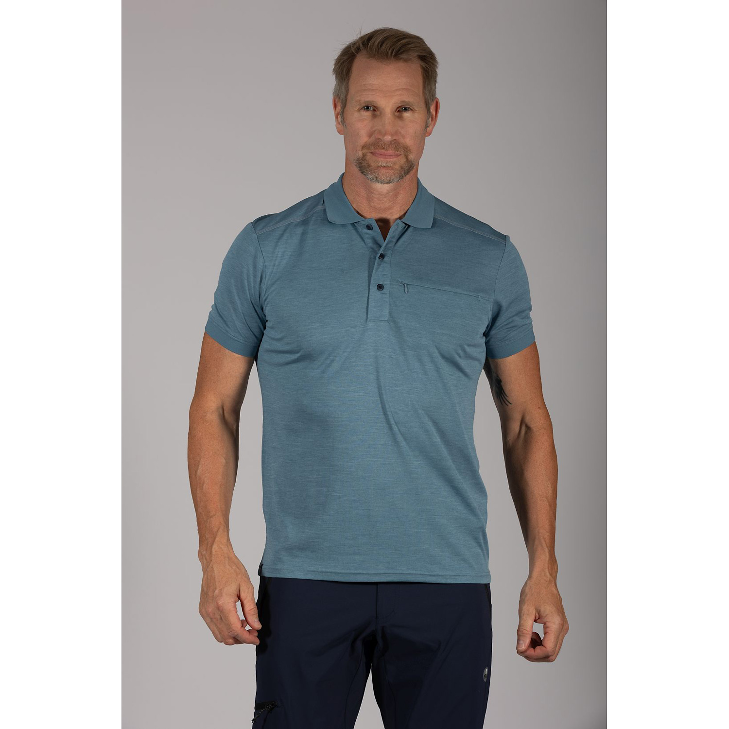 Herren Maul Sport Hellblau Gaigerkopf 4 fresh - Poloshir 79 54 Polo
