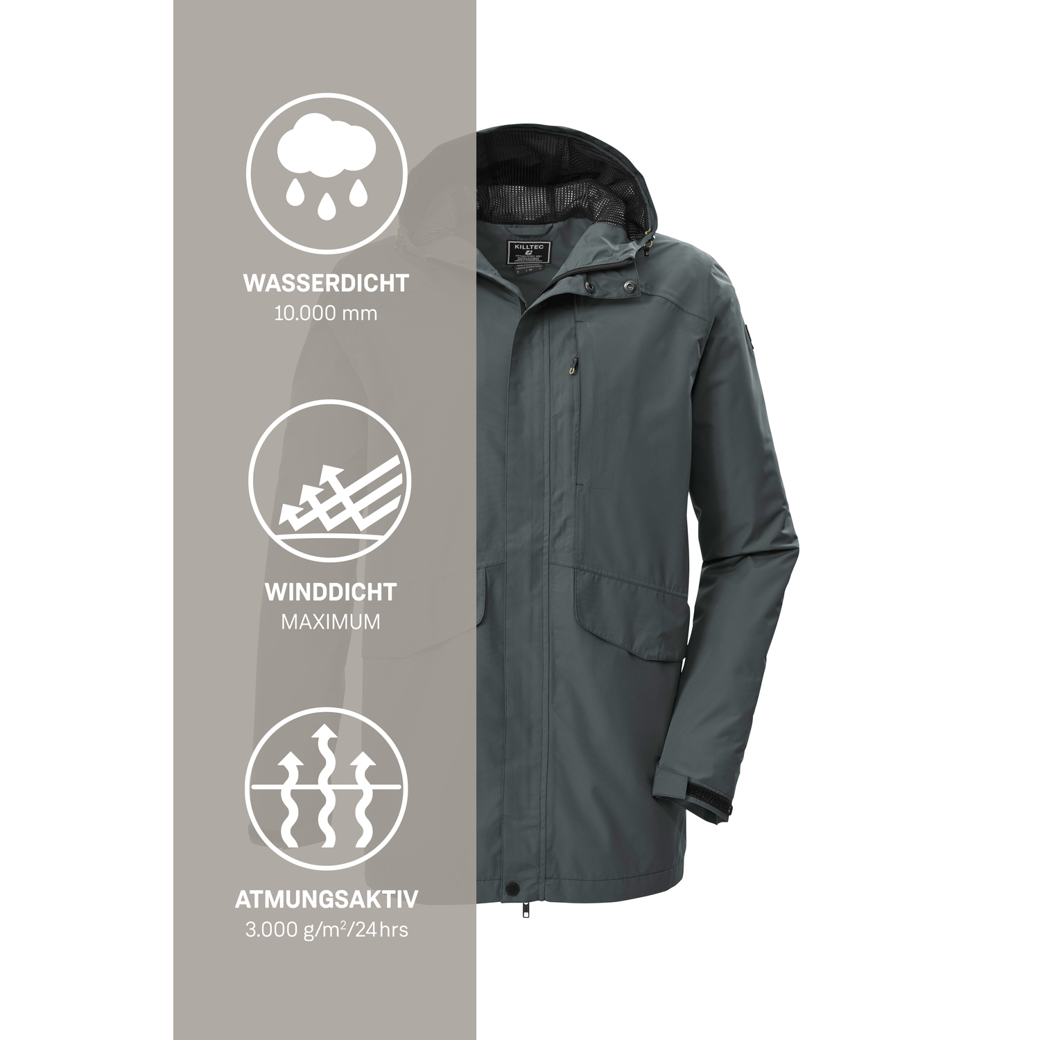 Herren killtec Grün KOS 58 MN JCKT 00970 4XL Funktionsjacke