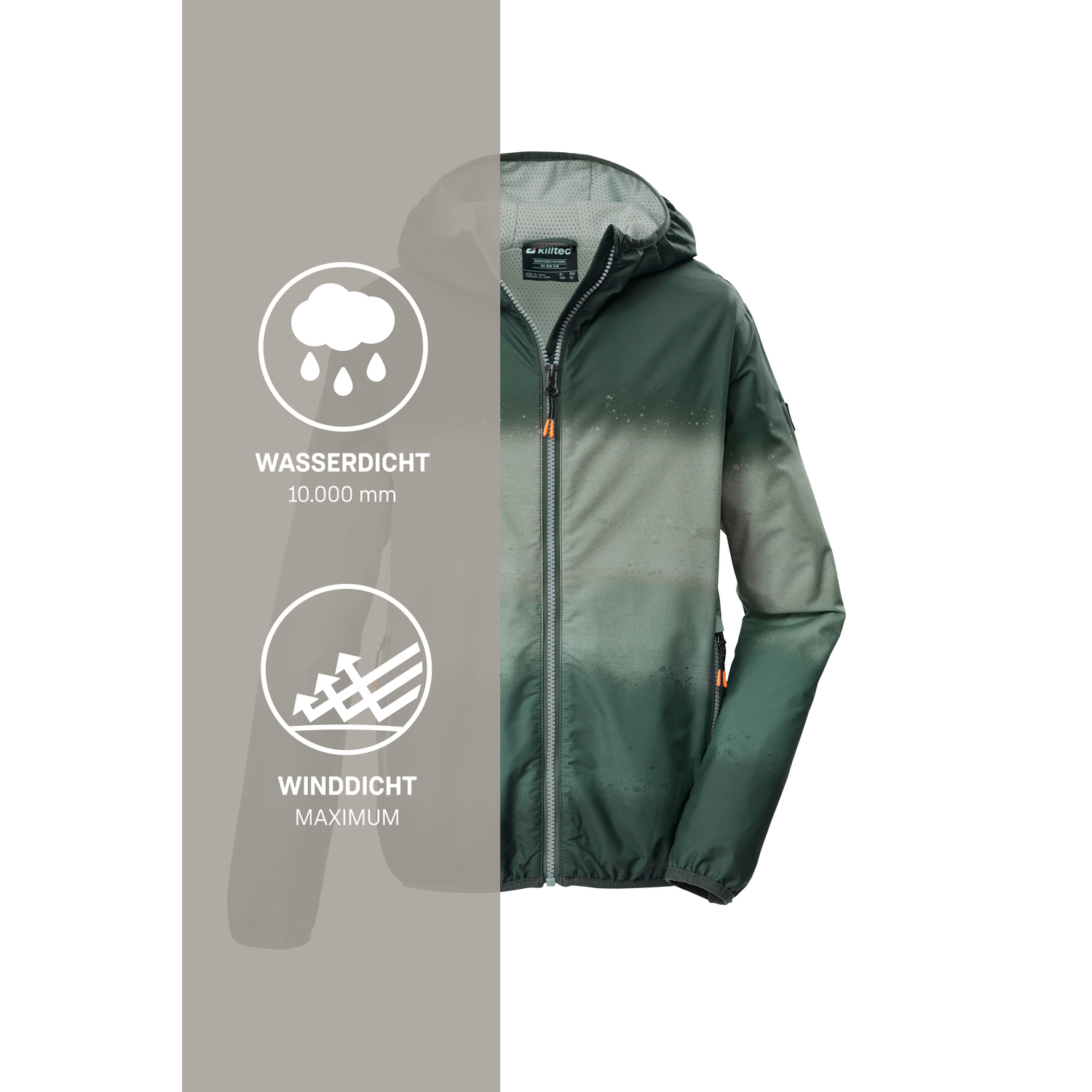 Kinder killtec Grün KOS 144 BYS JCKT 00735 176 Funktionsjacke