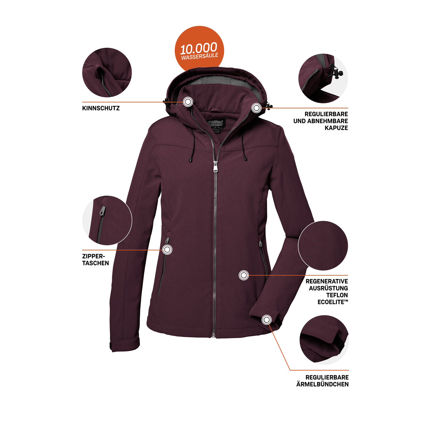 Damen killtec Rot