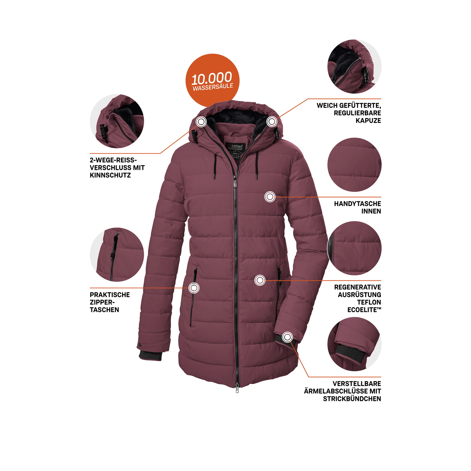 Damen killtec Violett