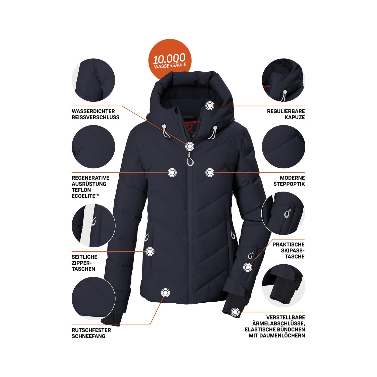 Damen killtec Blau