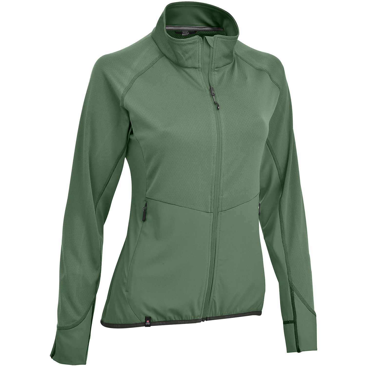 Damen Maul Sport Grün Astonia II - leichte Fleecejac 1616 38 Unterjacke