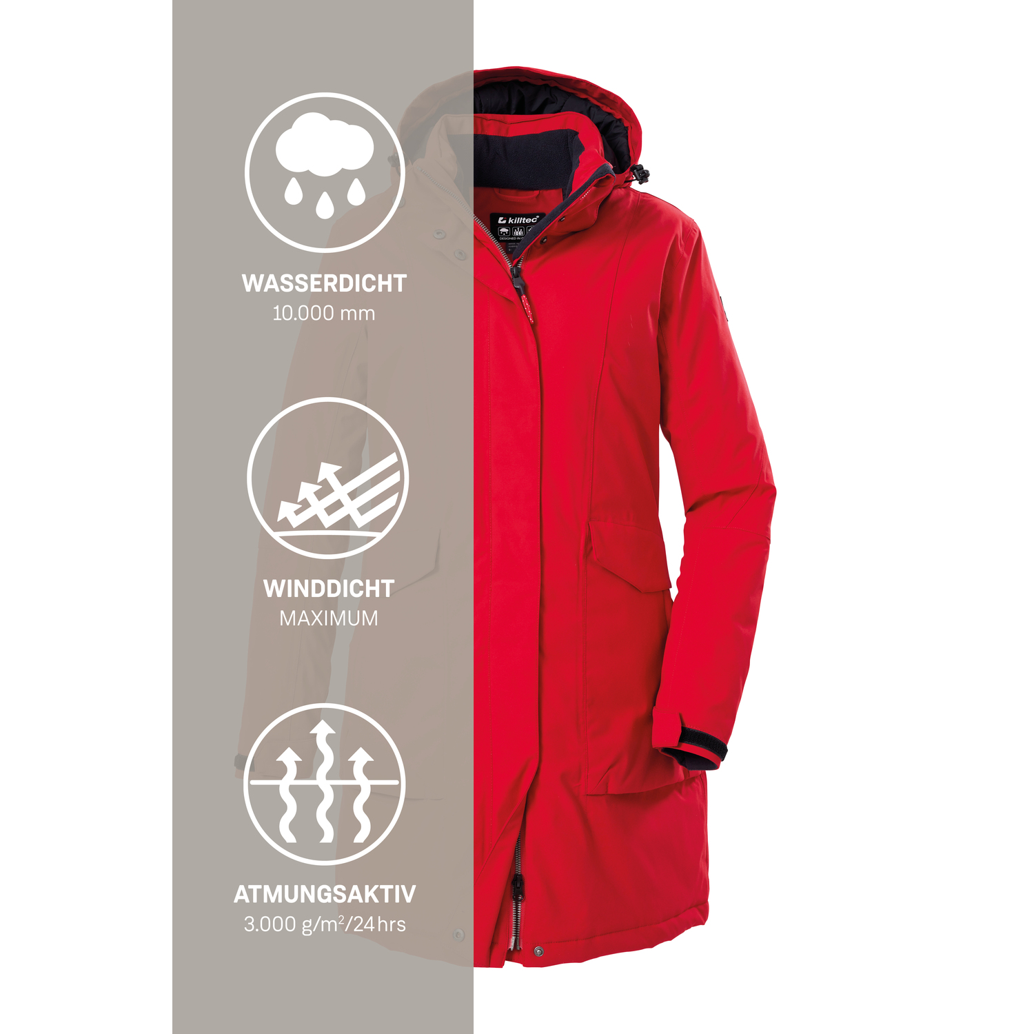 Damen killtec Rot
