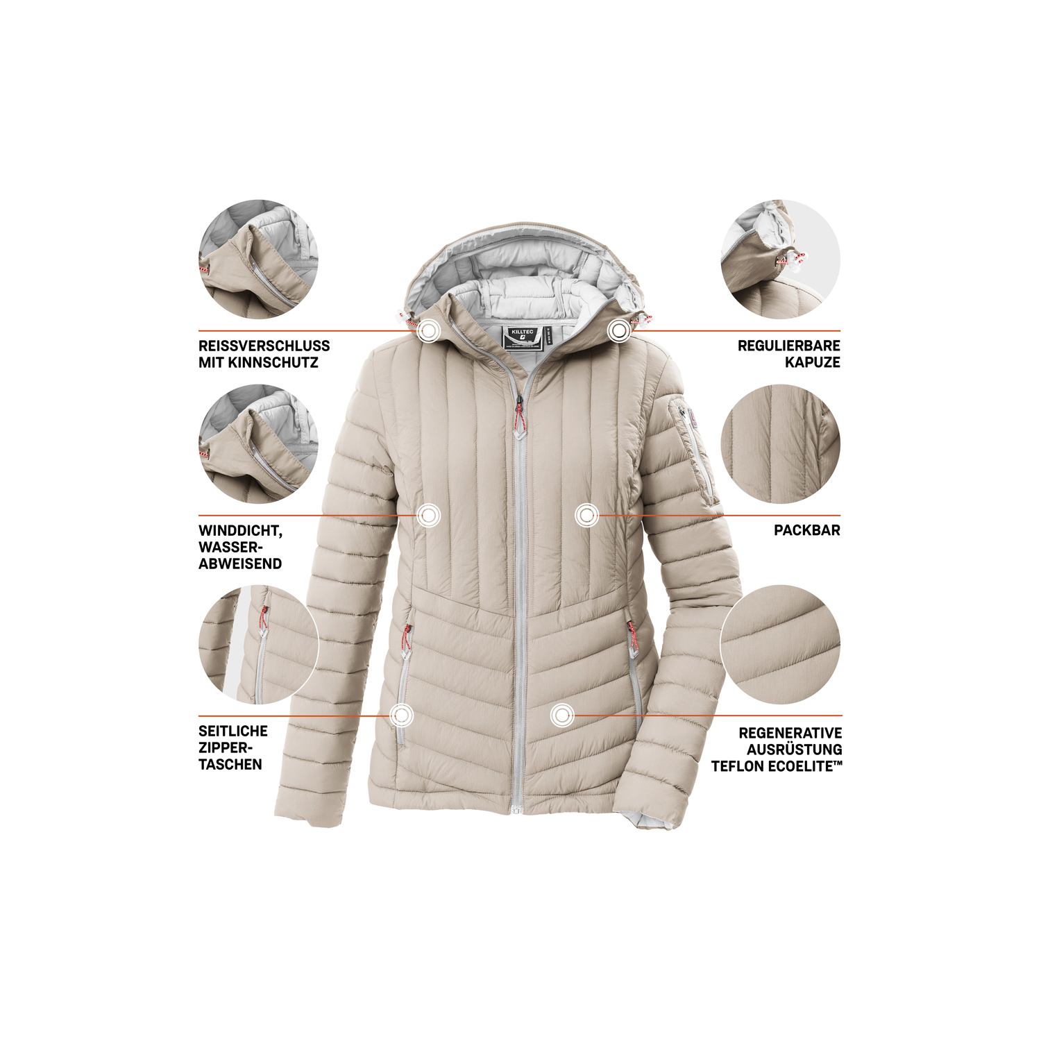 Damen killtec Zement KOS 75 WMN QLTD JCKT 00260 50 Funktionsjacke