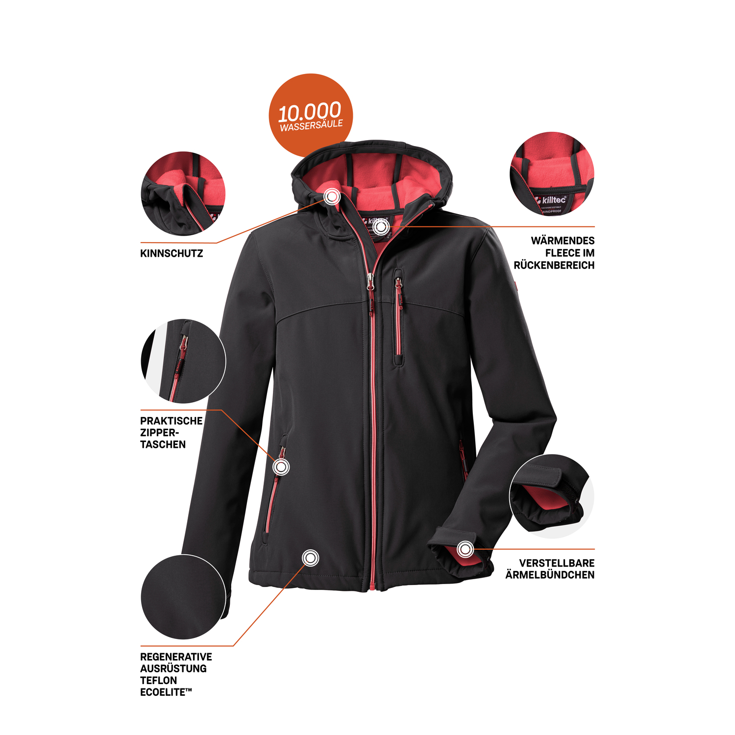 Mädchen Kinder killtec Schwarz