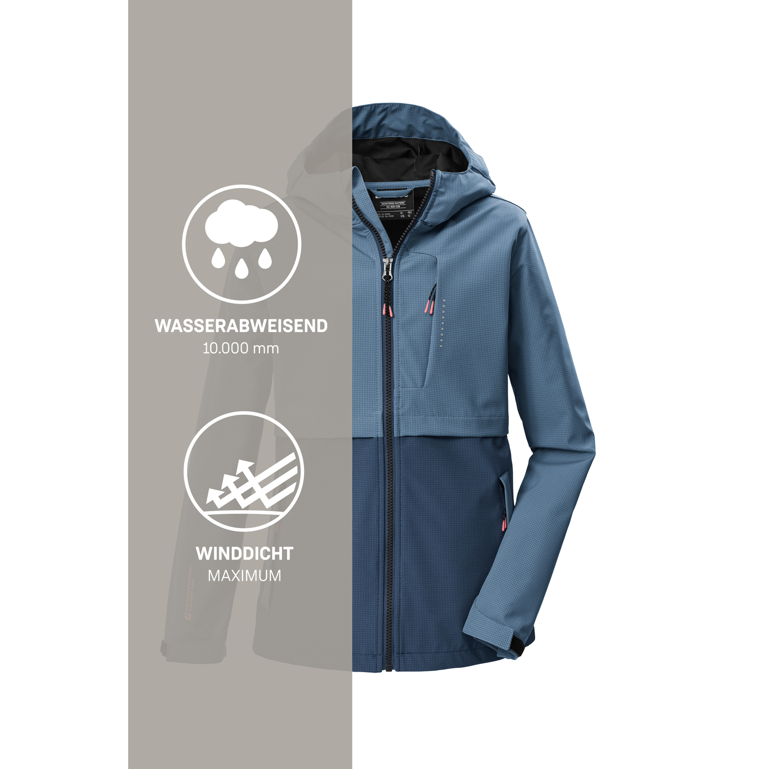 Kinder killtec Blau KOS 153 GRLS SFTSHLL JCKT 00679 176 Funktionsjacke