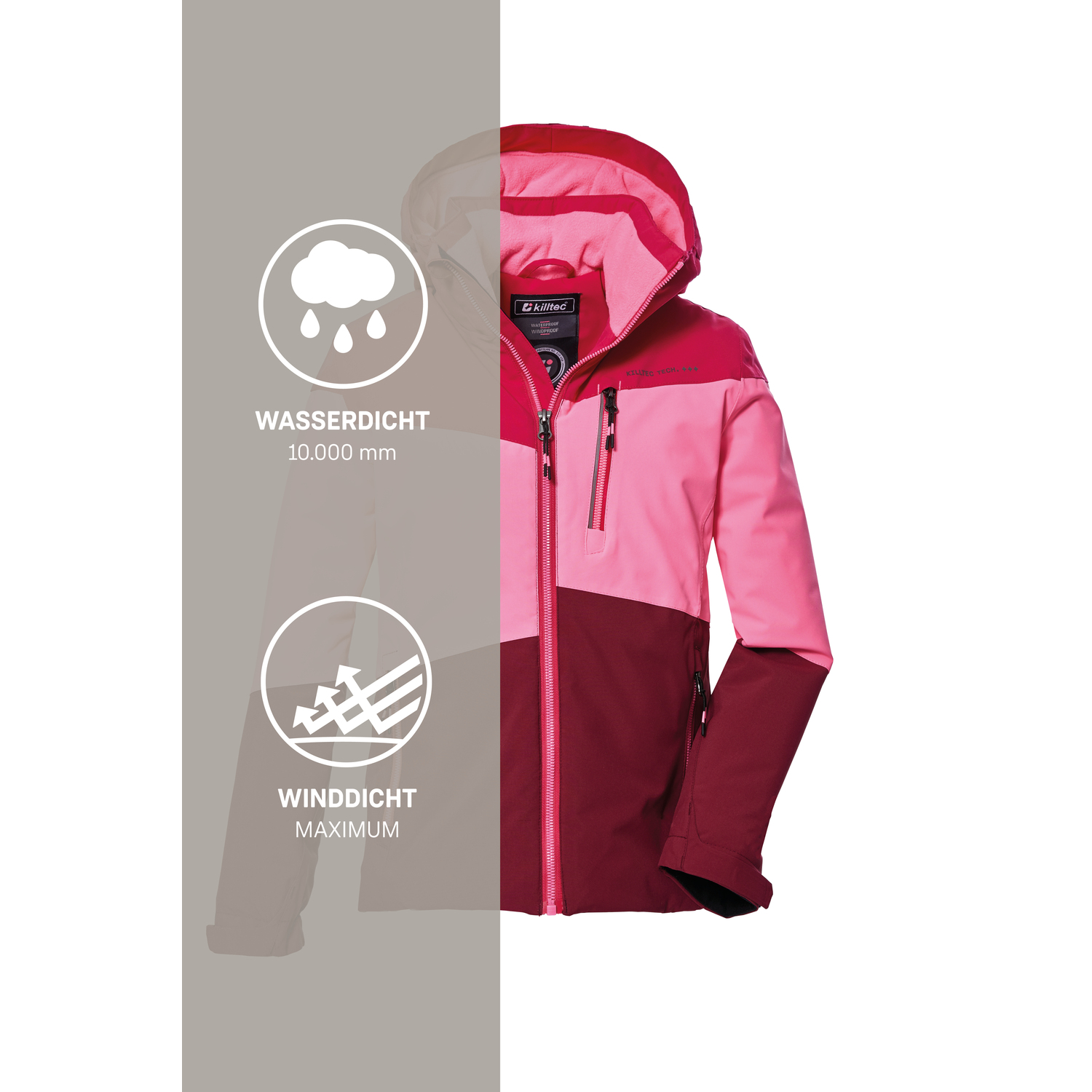 Mädchen Kinder killtec Pink KOW 170 GRLS JCKT 00442 176 Funktionsjacke