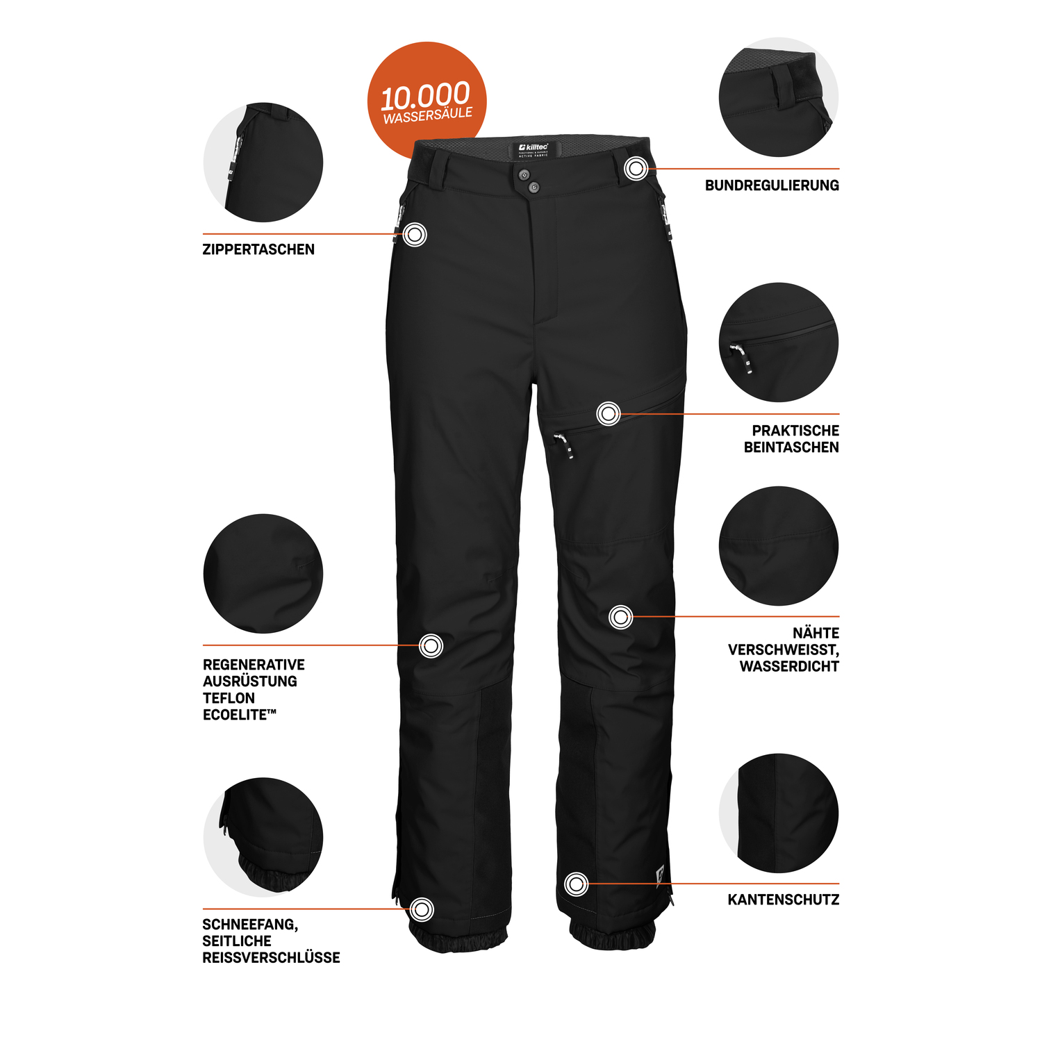 Herren killtec Schwarz