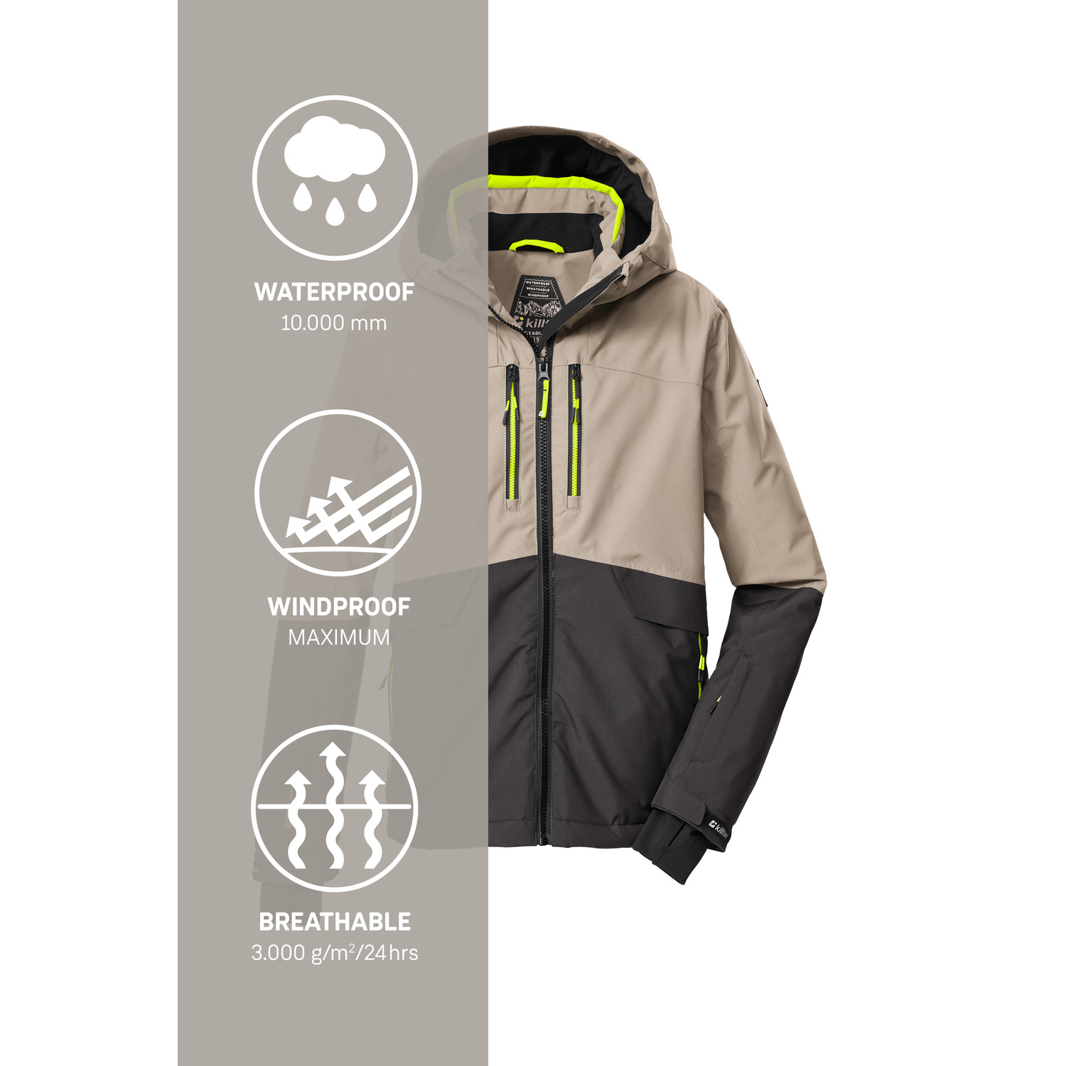Kinder killtec Sand KSW 201 BYS SKI JCKT Funktionsjacke