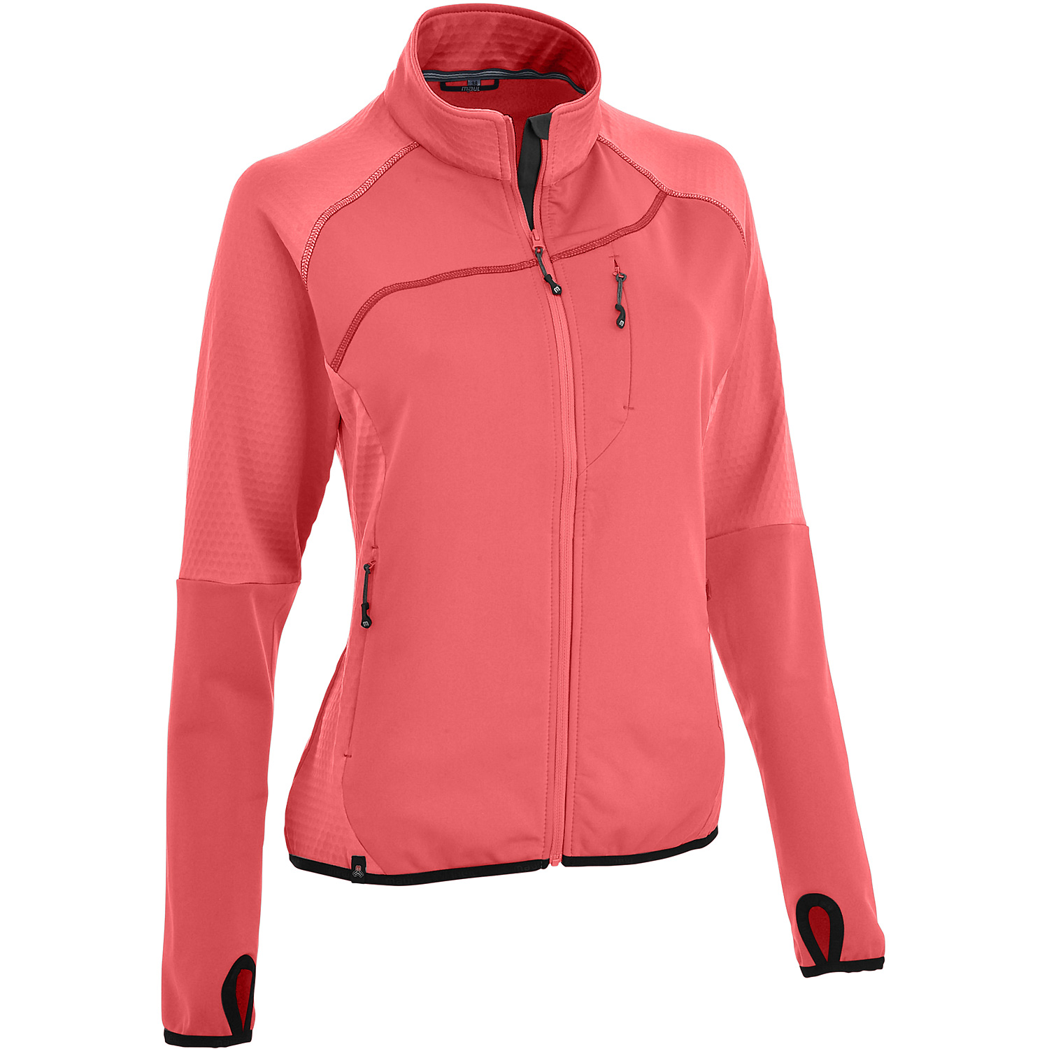 Damen Maul Sport Lachs Hochegg - Fleecejacke Schlupfjacken lg.Arm He/Uni
