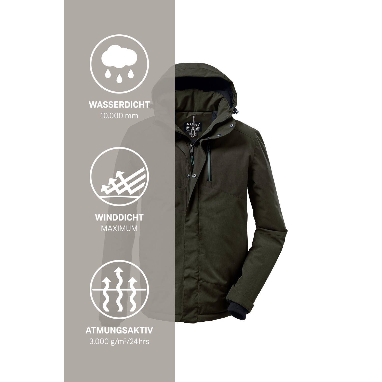 Herren killtec Schiefer KOW 161 MN JCKT 00756 6XL Funktionsjacke