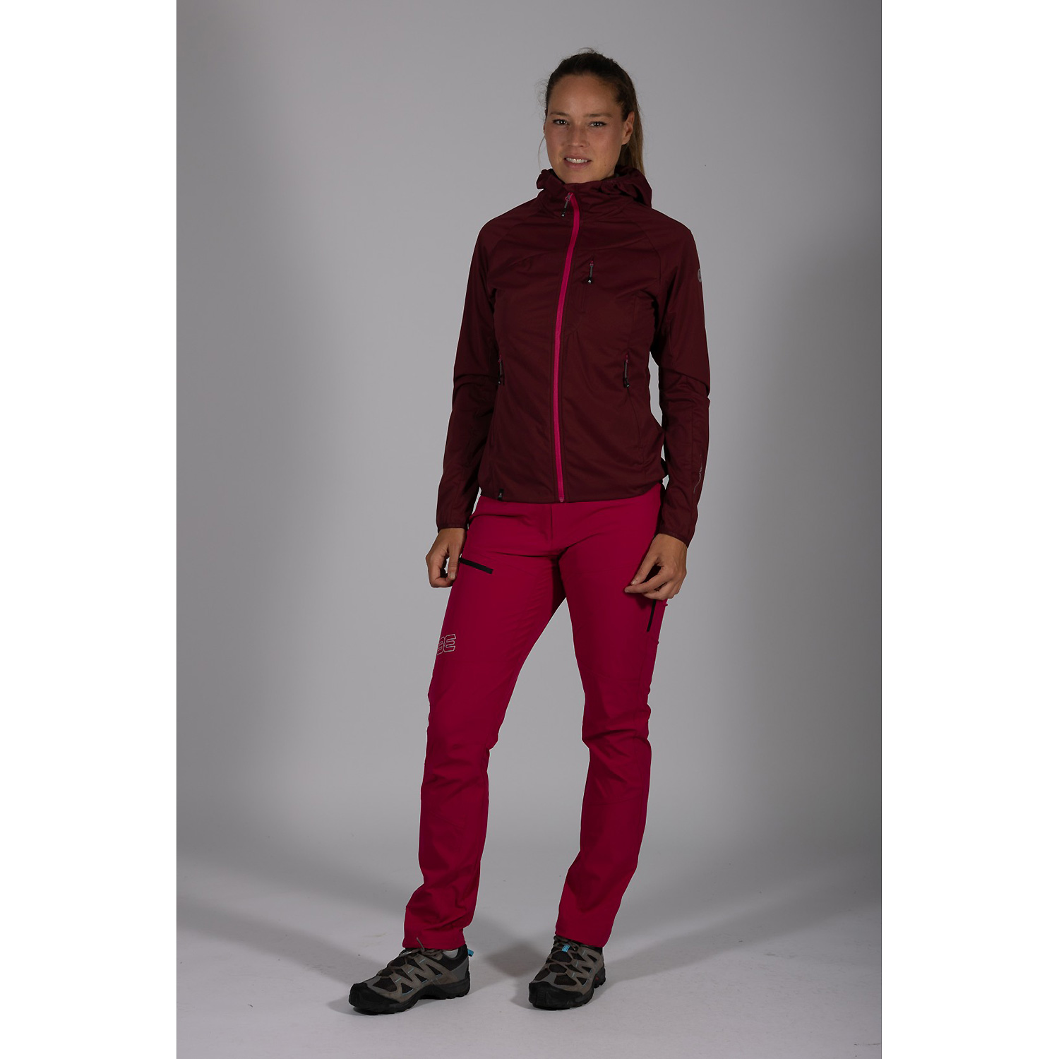 Damen Maul Sport Dunkelrot Wildbarren 10.0 - Softshelljac 8282 34 Funktionsjacke