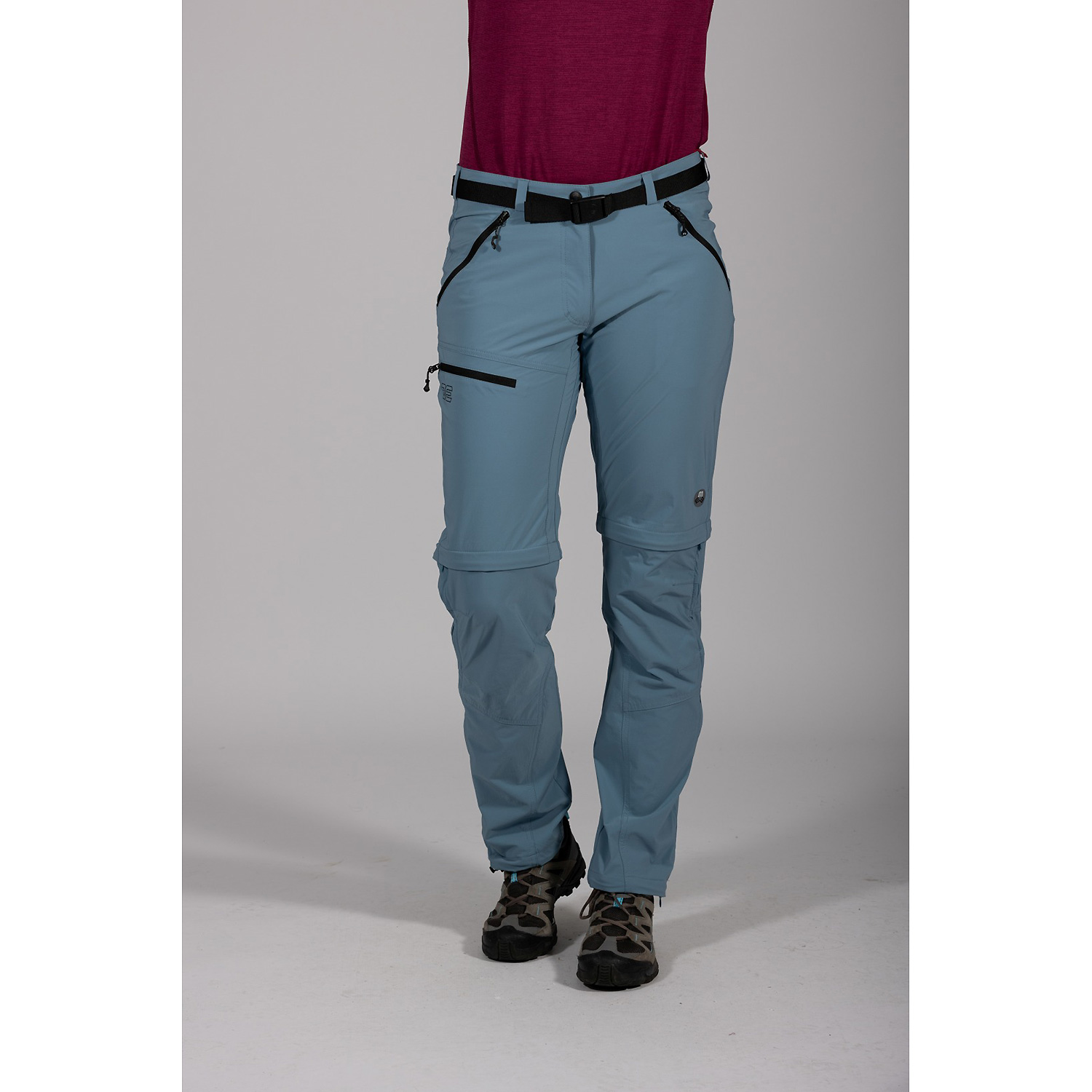 Damen Maul Sport Hellblau Oakville Ultra - T-Zip-off Hos Hose