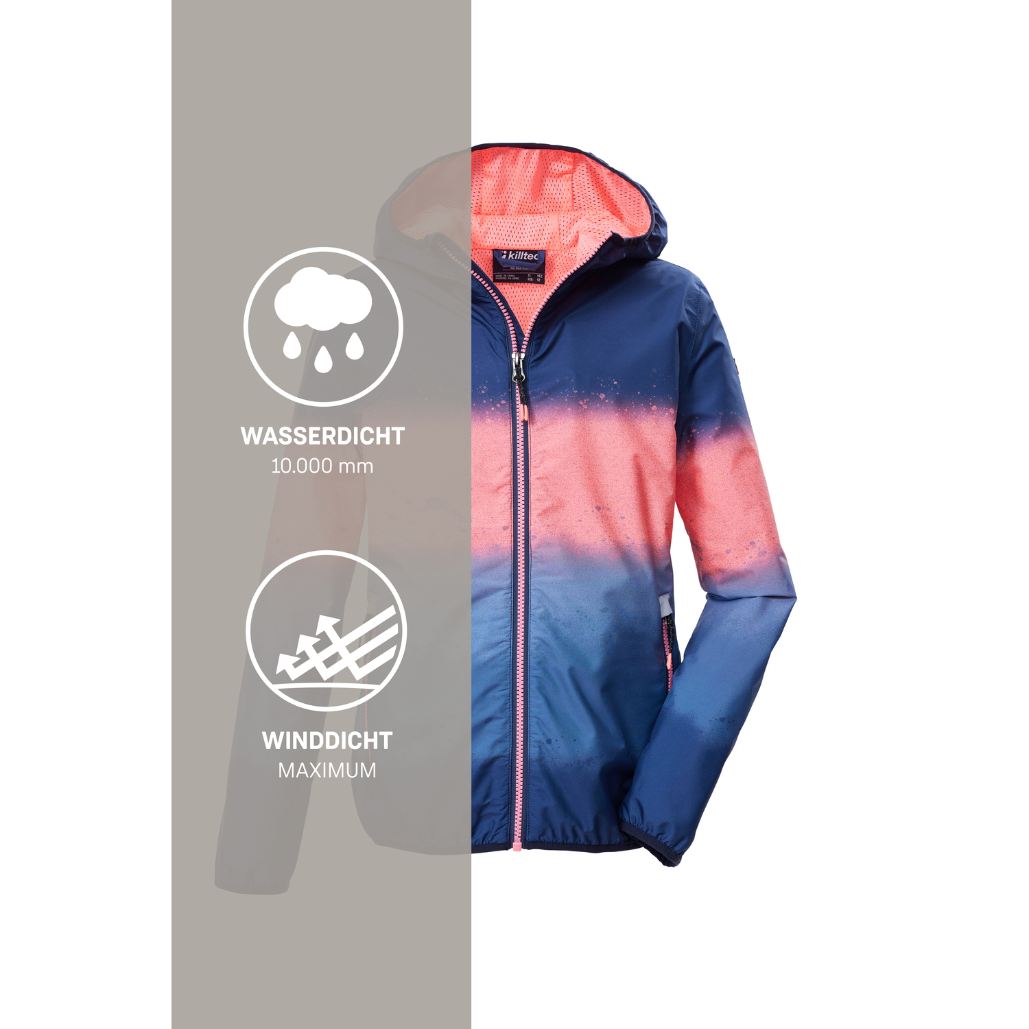 Kinder killtec Blau KOS 155 GRLS JCKT 00520 176 Funktionsjacke