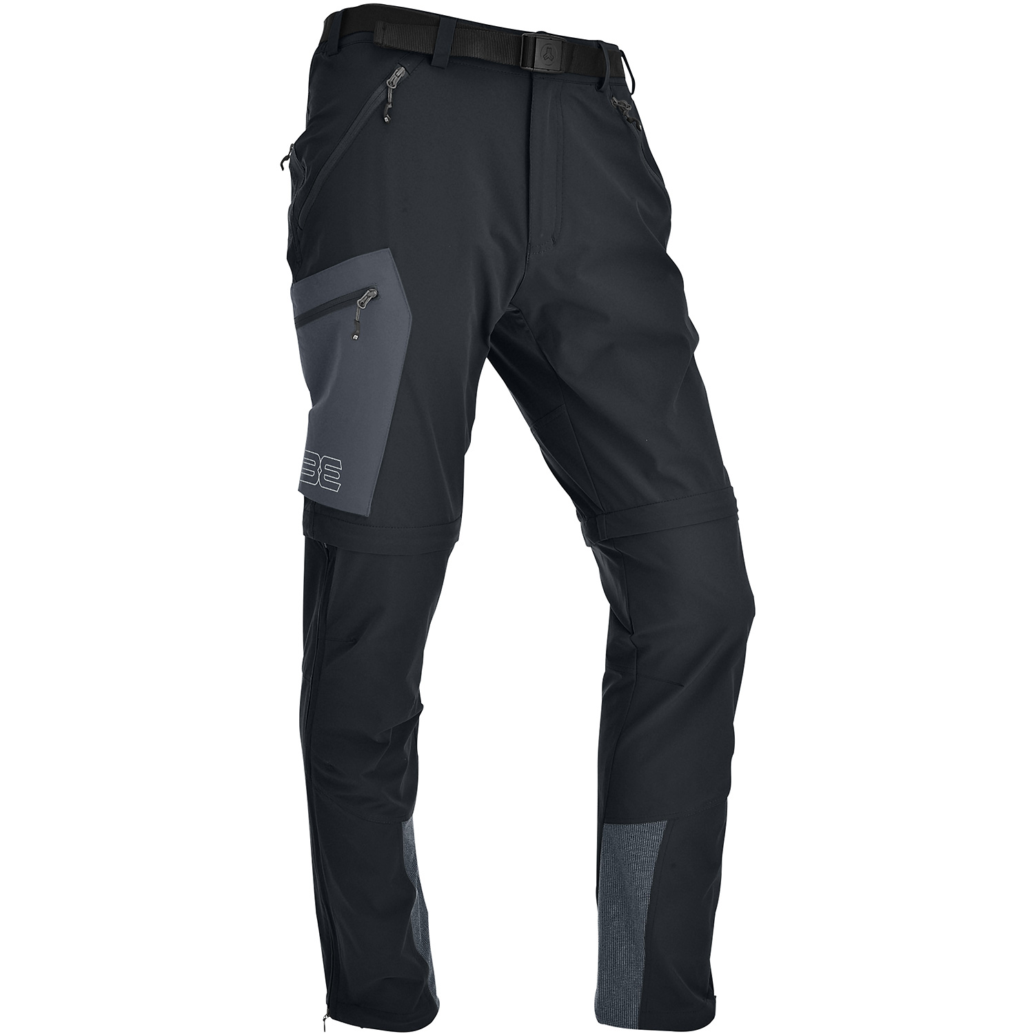 Herren Maul Sport Schwarz Eiger Alpin - T-Zipp-off Hose 0110 28 Hose