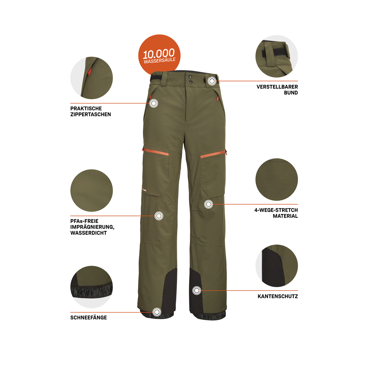Killtec Herren Skihose Mit Kantenschutz – Wasserdicht, Atmungsaktiv & Mit 4-Wege-Stretch
