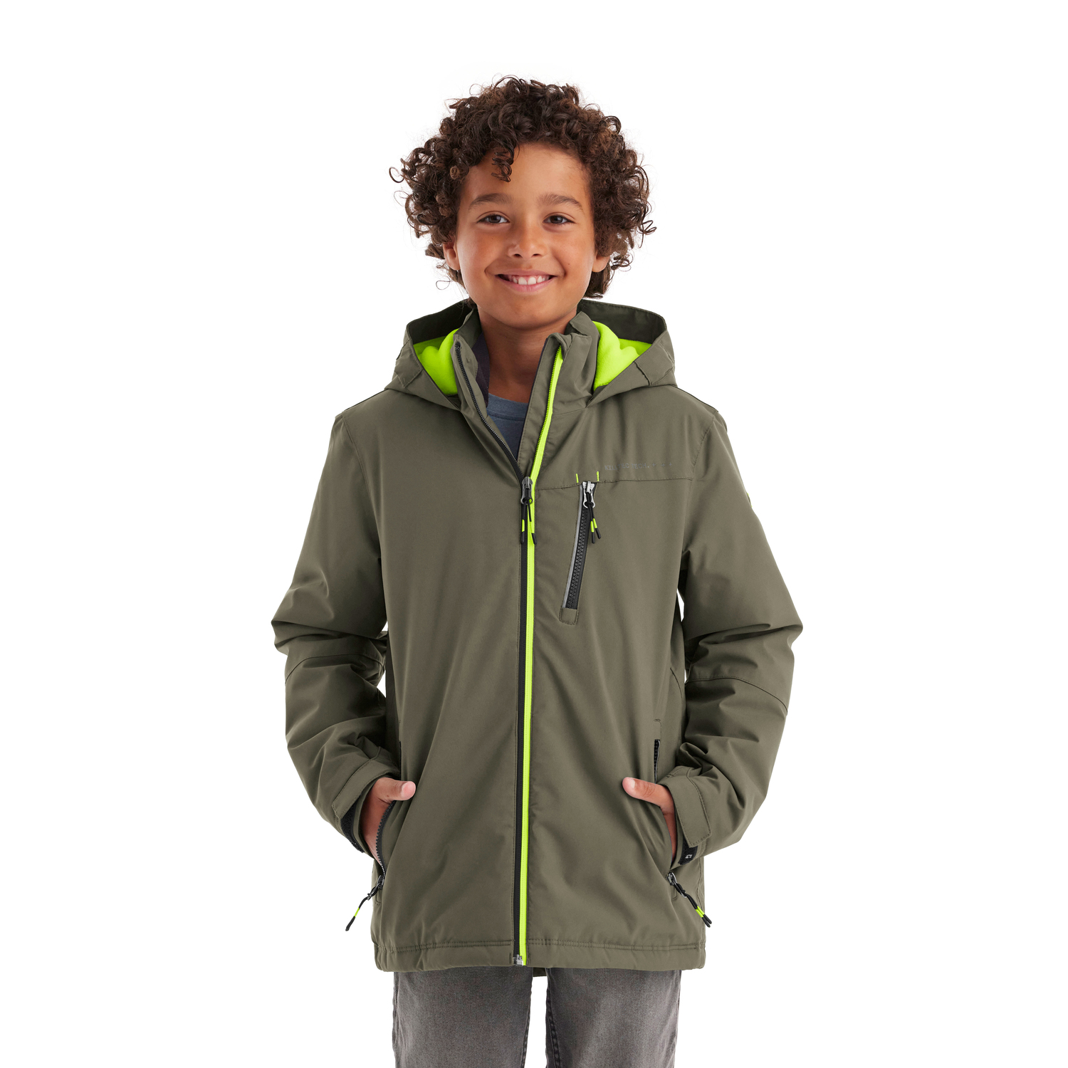 Jungen Kinder killtec Dunkeloliv KOW 159 BYS JCKT 00756 176 Funktionsjacke