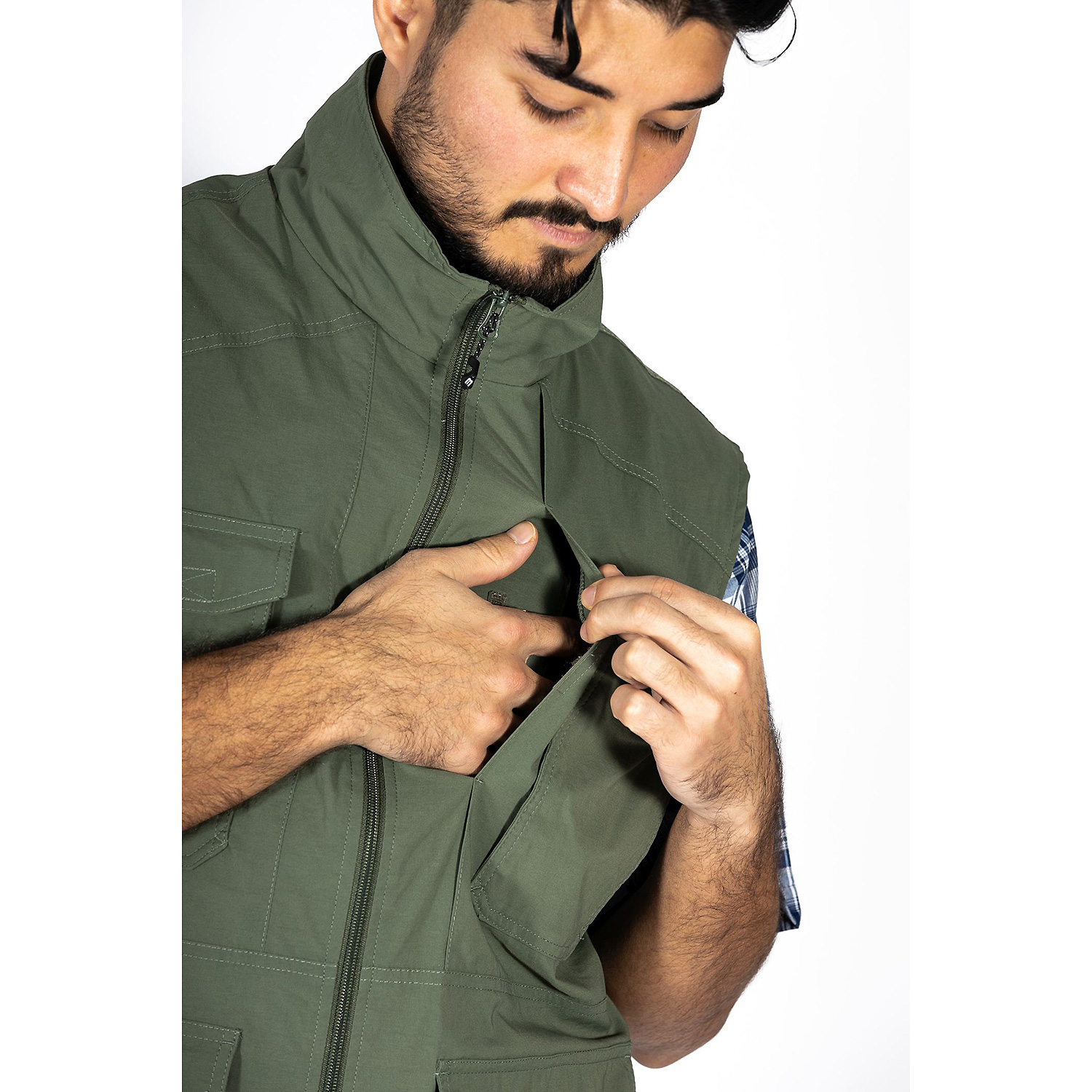 Herren Maul Sport Oliv Quebec - T-Zipp off Hose elas 10 25 Hose