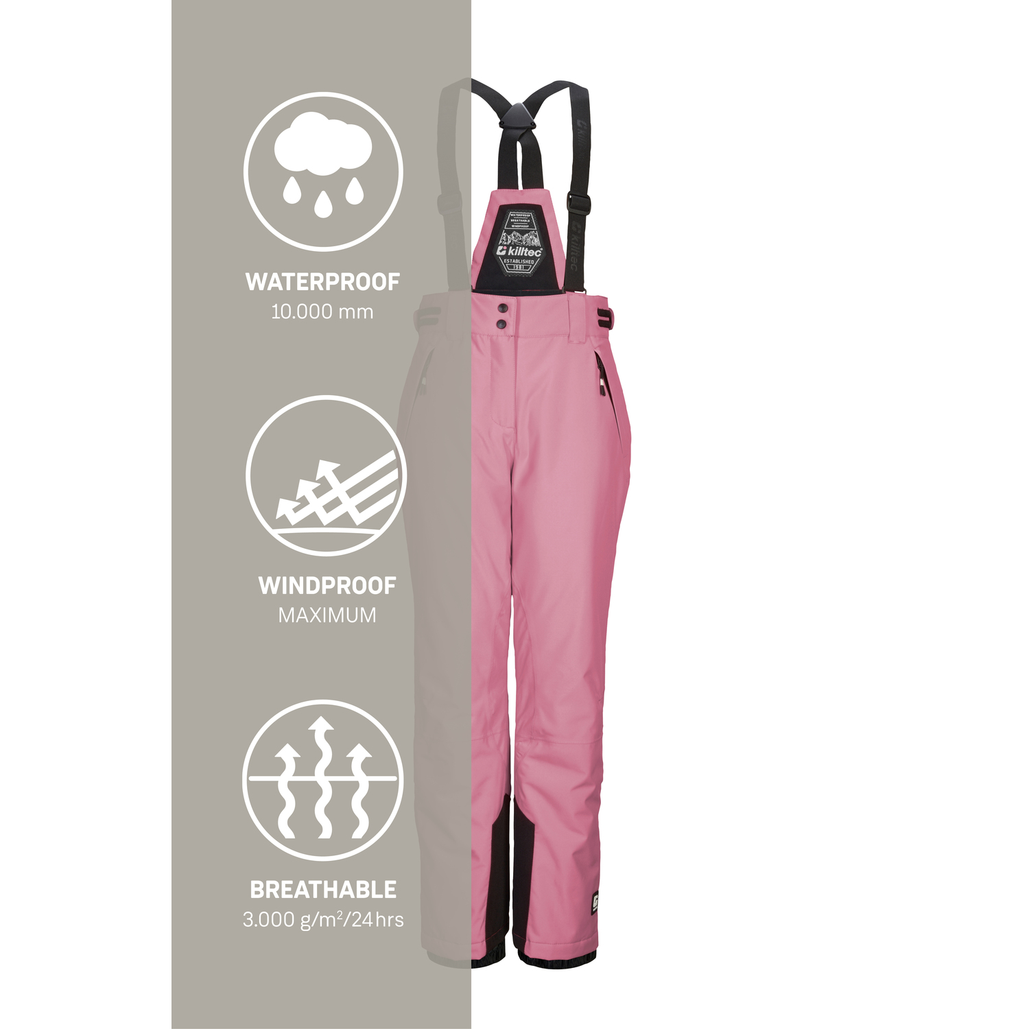 Kinder killtec Rose KSW 213 GRLS SKI PNTS Latzhose